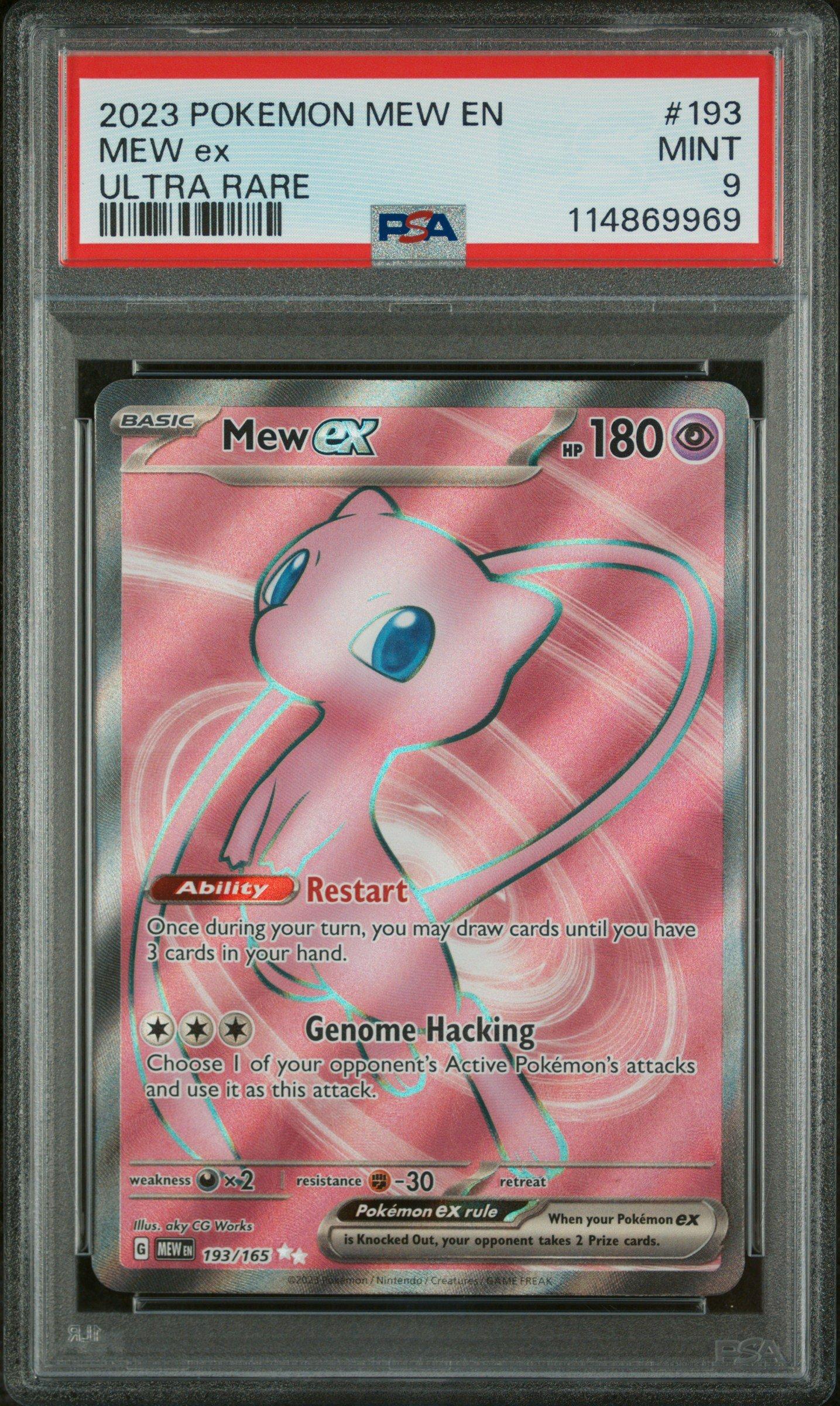 2023 Pokemon Mew En-151 193 Mew Ex Ultra Rare PSA 9 Graded Card | GameStop