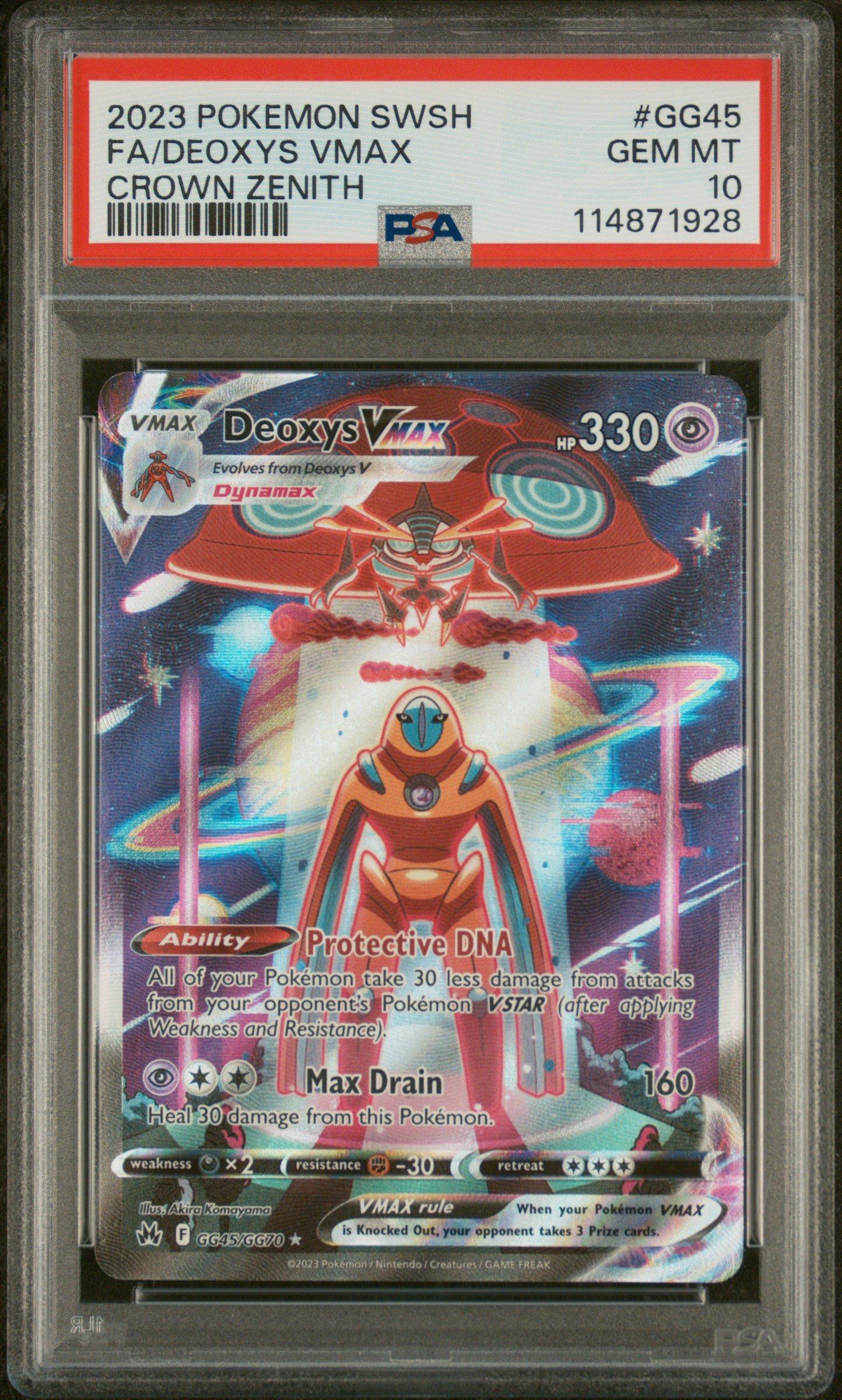 2023 Pokemon Sword And Shield Crown Zenith Gg45 Full Art/deoxys