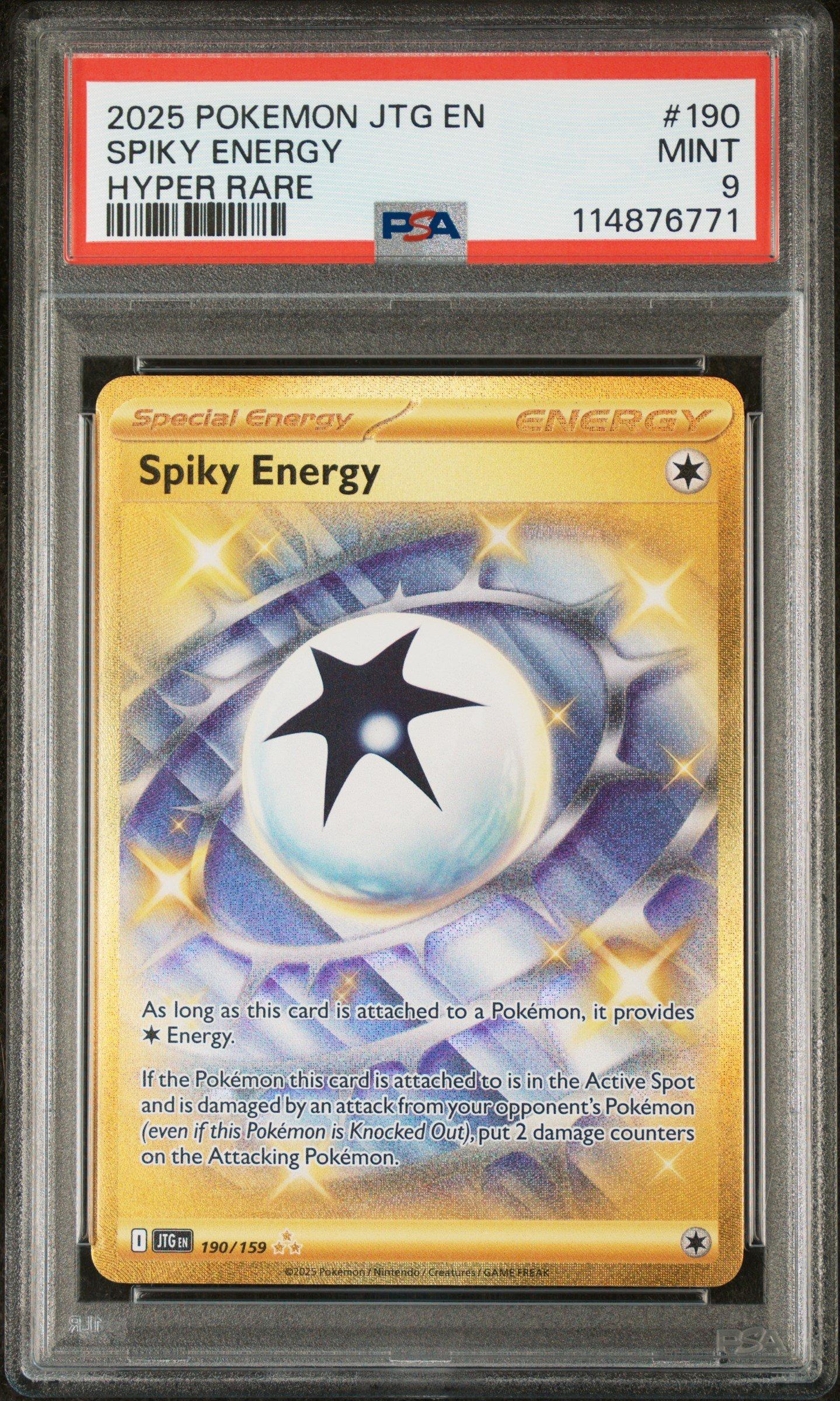2025 Pokemon Jtg En-journey Together 190 Spiky Energy Hyper Rare