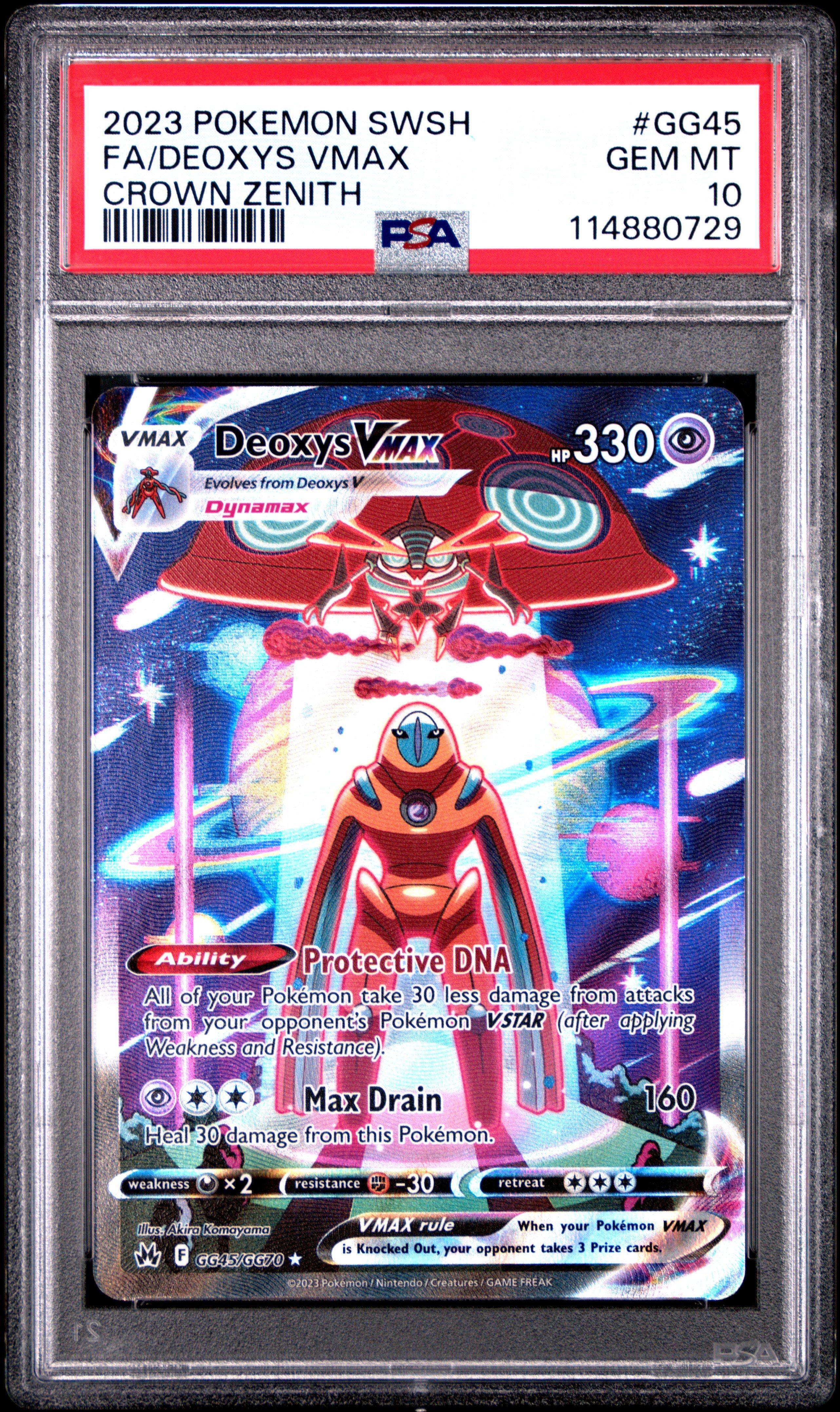 2023 Pokemon Sword And Shield Crown Zenith Gg45 Full Art/deoxys