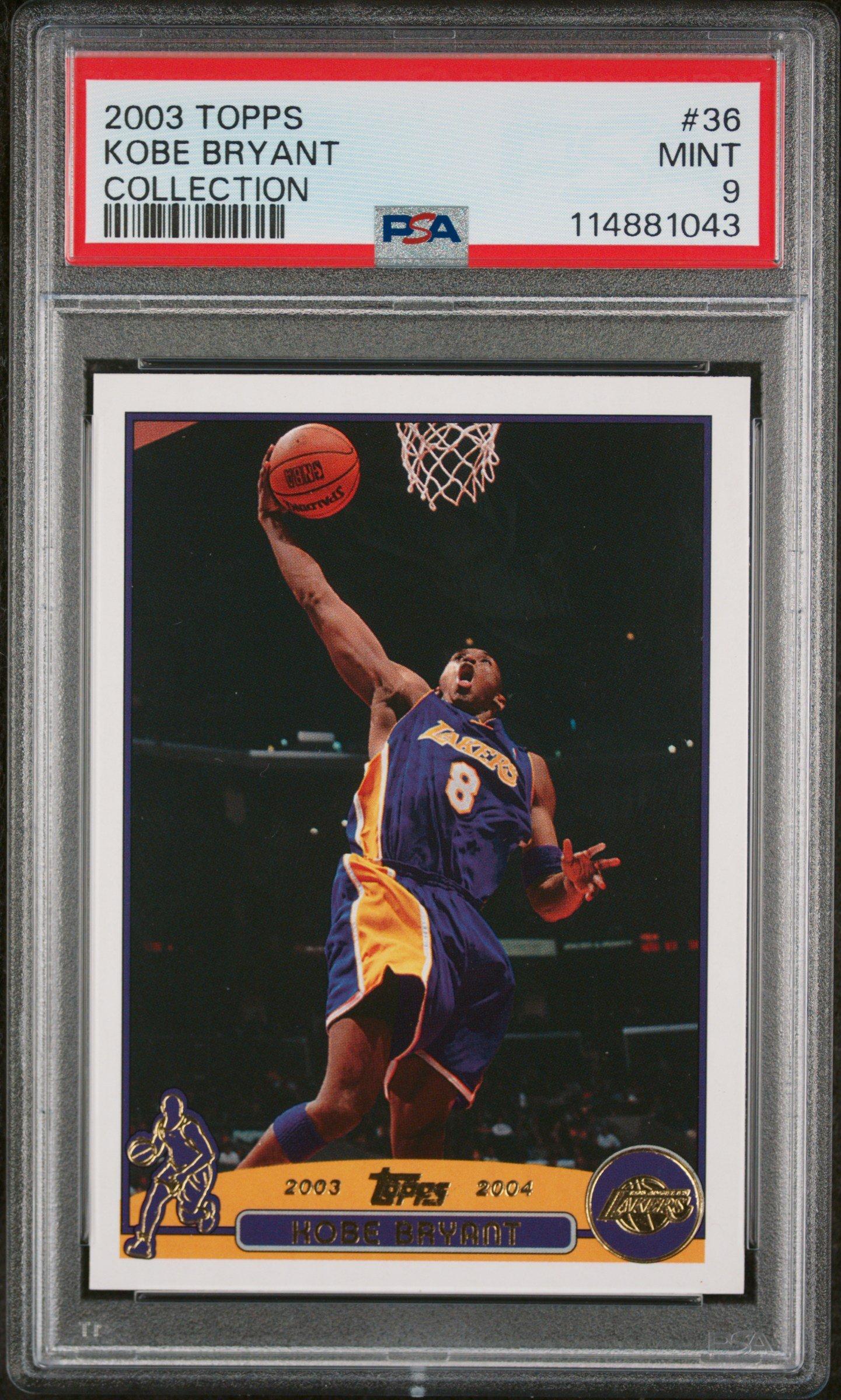 2003 Topps 36 Kobe Bryant Collection PSA 9