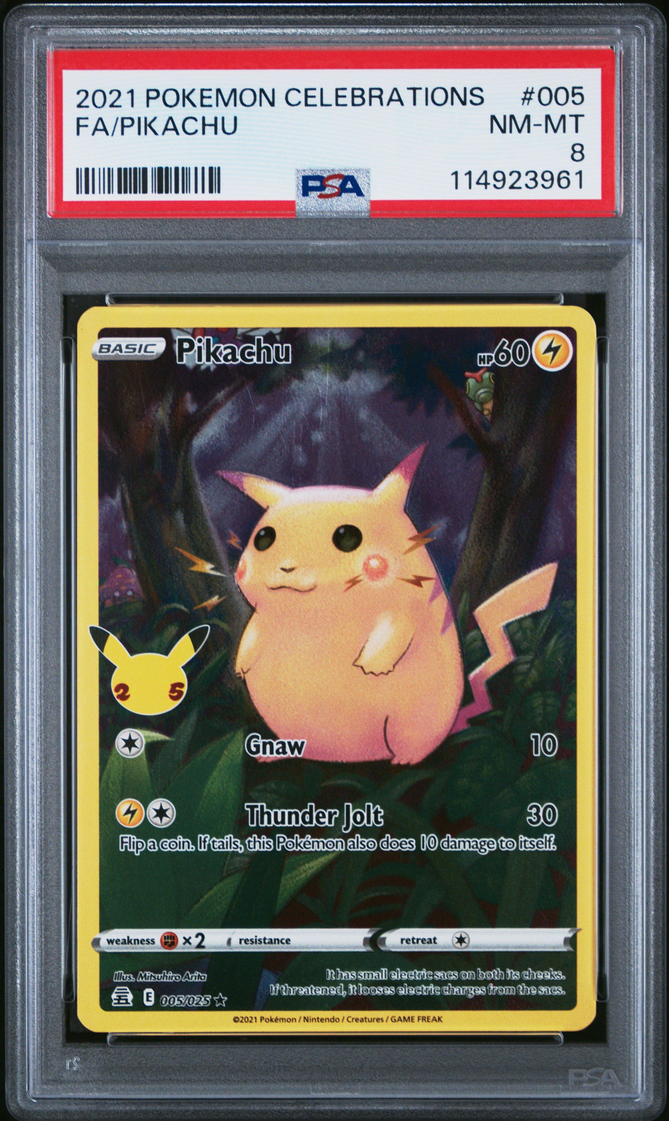celebrations pokemon rare cards Pokmon Pikachu, 25th Anniversary Full Art Holo + Surprise Card! : Toys & Games Colorless Retreat Cost pokemon celebrations rare cards Ring