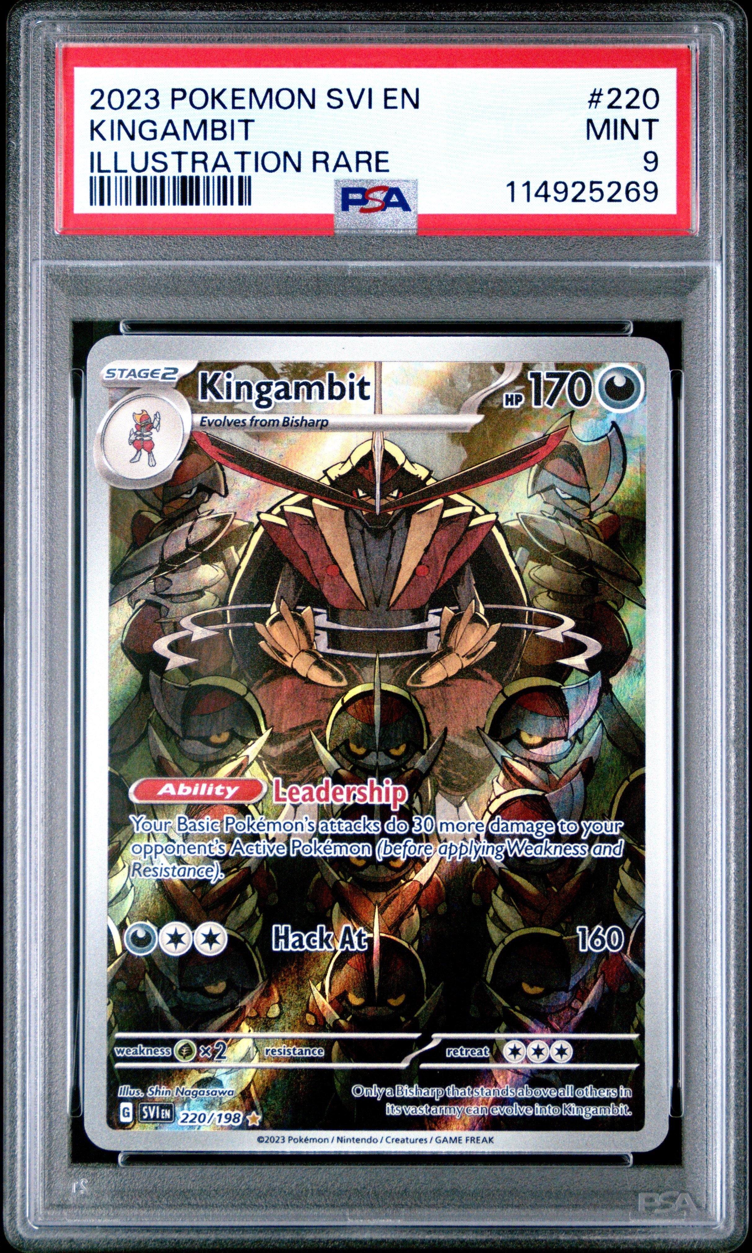 2023 Pokemon Svi En-scarlet & Violet 220 Kingambit Illustration
