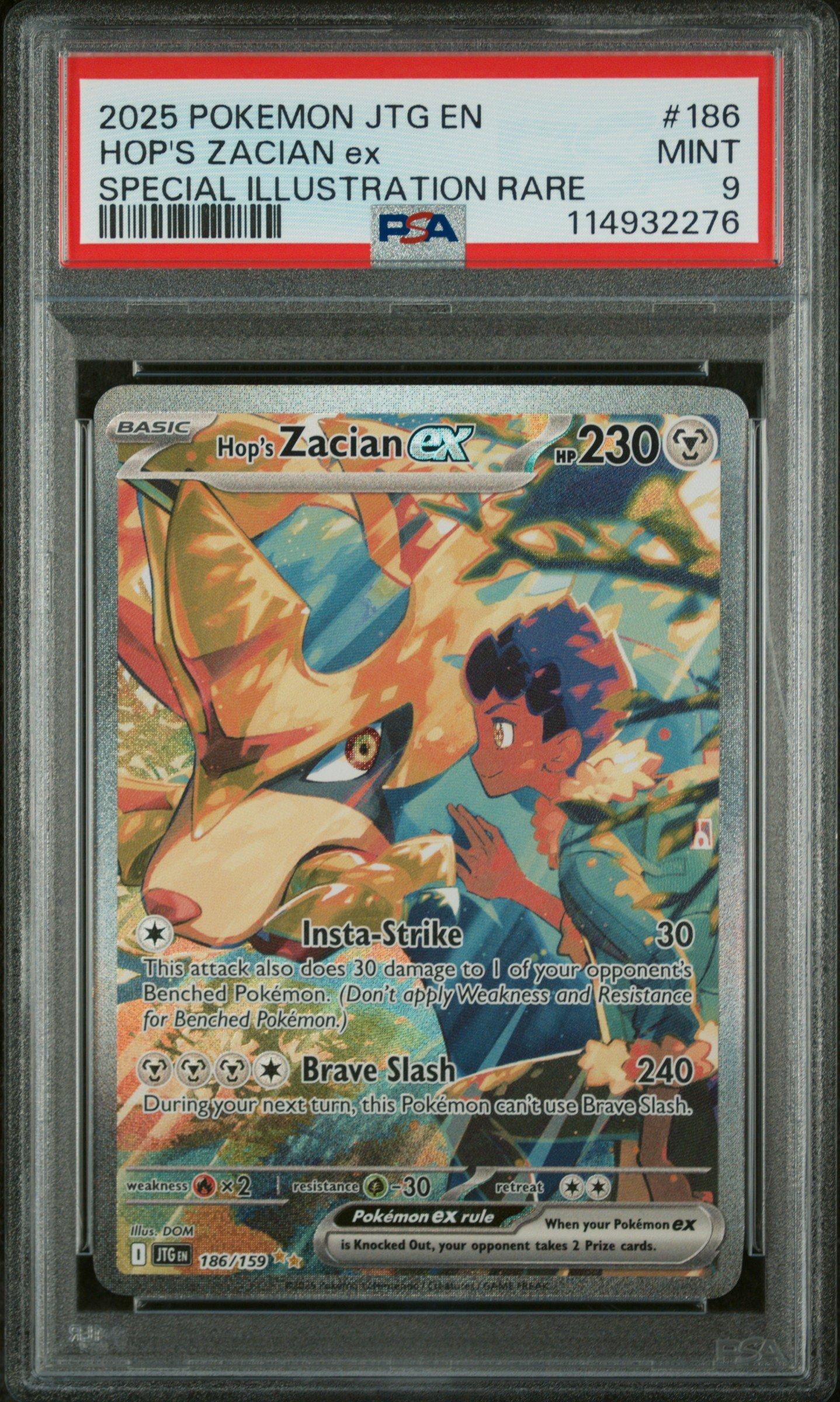 2025 Pokemon Jtg En-journey Together 186 Hop's Zacian Ex Special