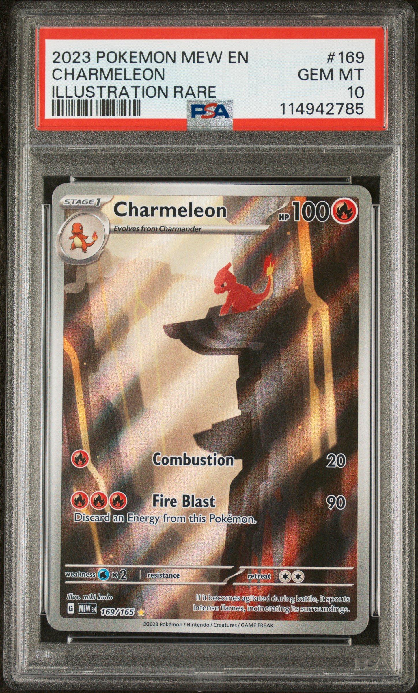2023 Pokemon Mew En-151 169 Charmeleon Illustration Rare PSA 10 Graded Card  | GameStop