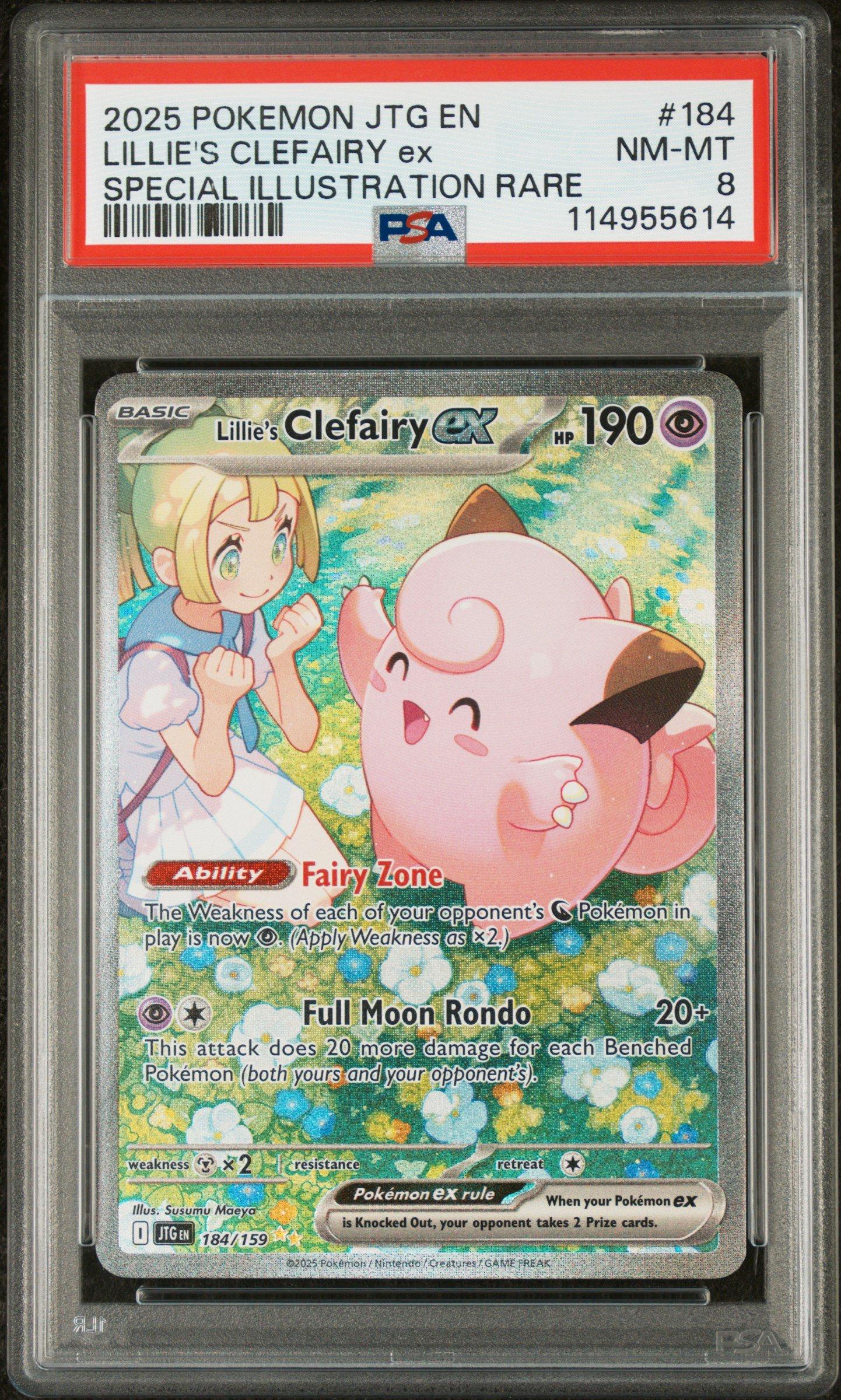 2025 Pokemon Jtg En-journey Together 184 Lillie's Clefairy Ex