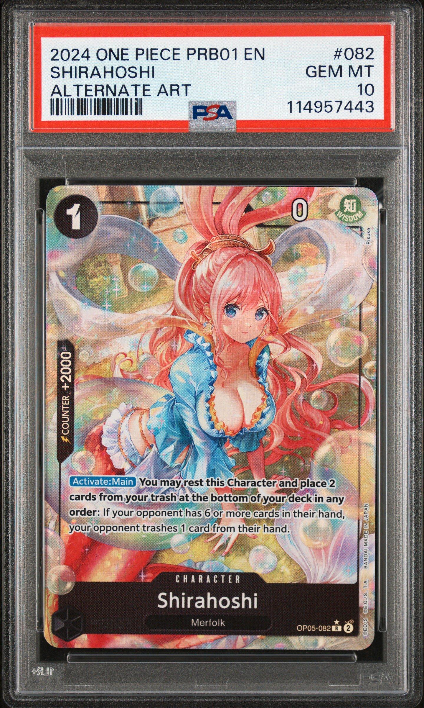 2024 One Piece Prb01-premium Booster -one Piece Card The Best- 082