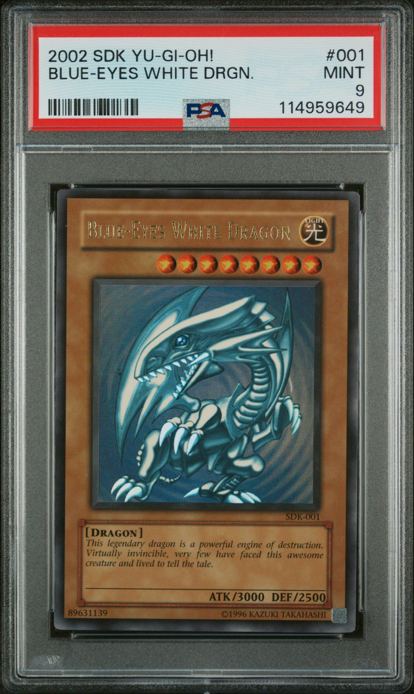 2002 Yu-gi-oh! Starter Deck: Kaiba 001 Blue-eyes White Dragon PSA