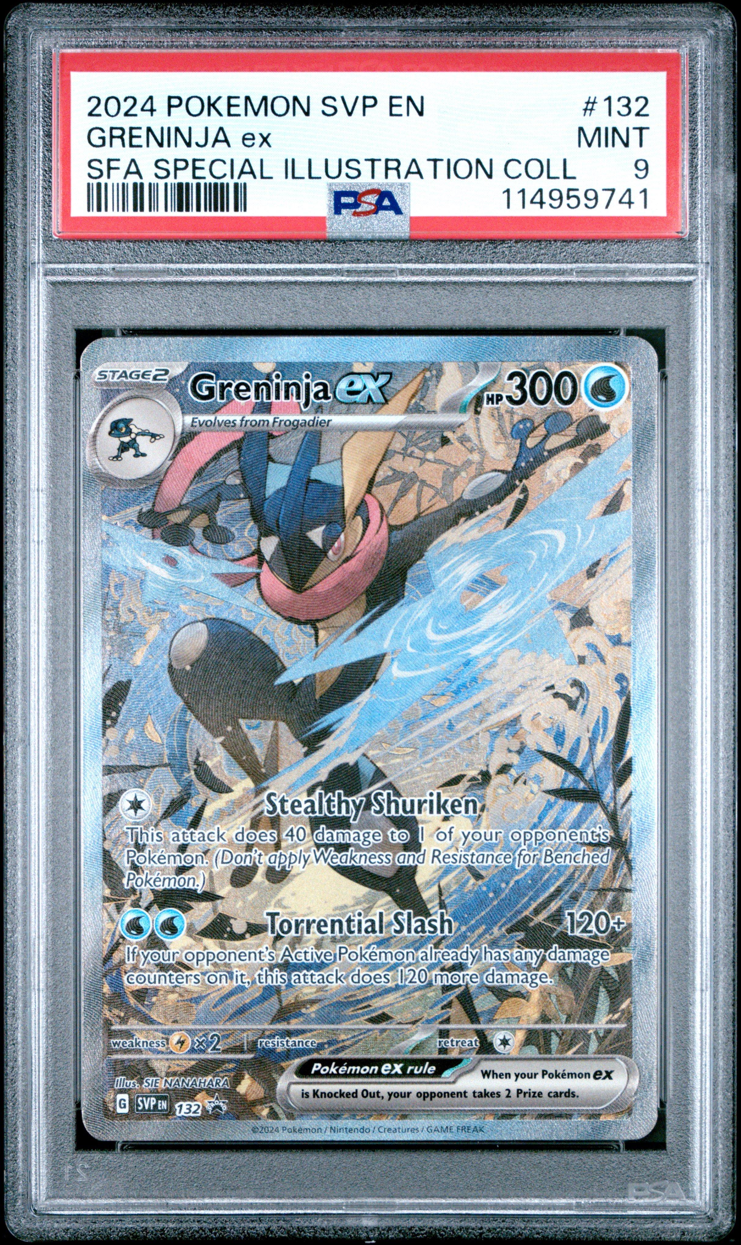 2024 Pokemon Svp En-sv Black Star Promo 132 Greninja Ex Shrouded