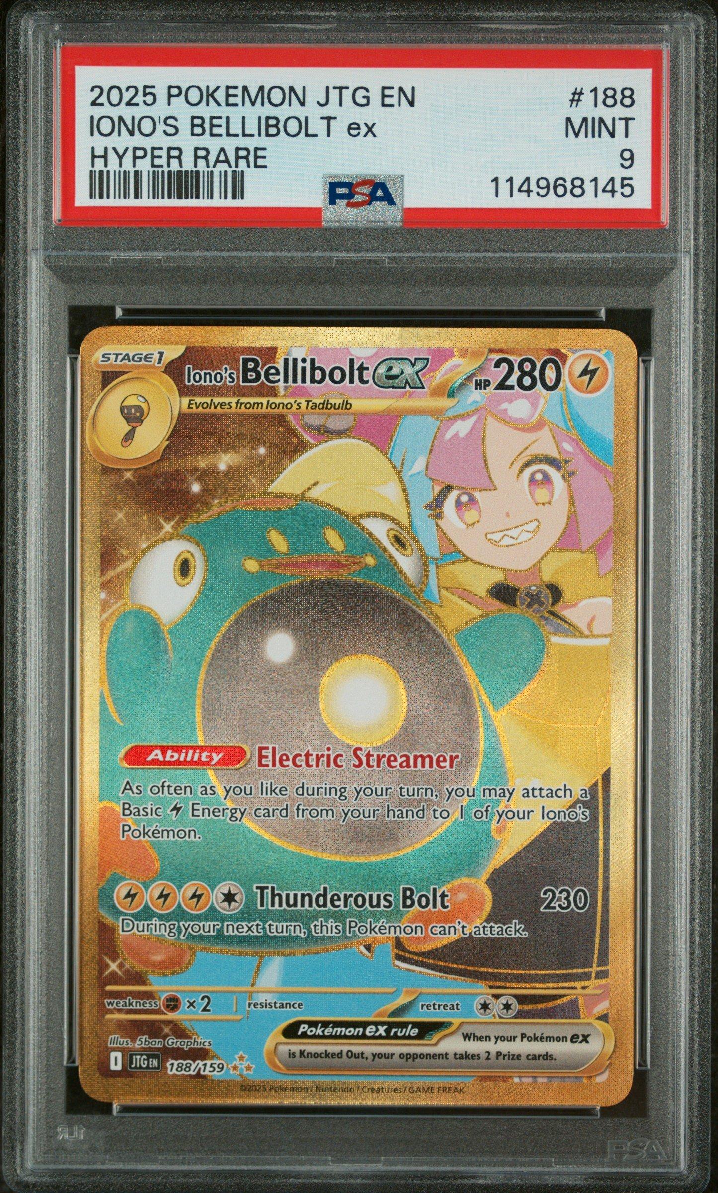 2025 ポケモン SV9 IONOS BELLIBOLT ex 2025 Pokemon Jtg En-journey Together 188 Iono's Bellibolt Ex Hyper