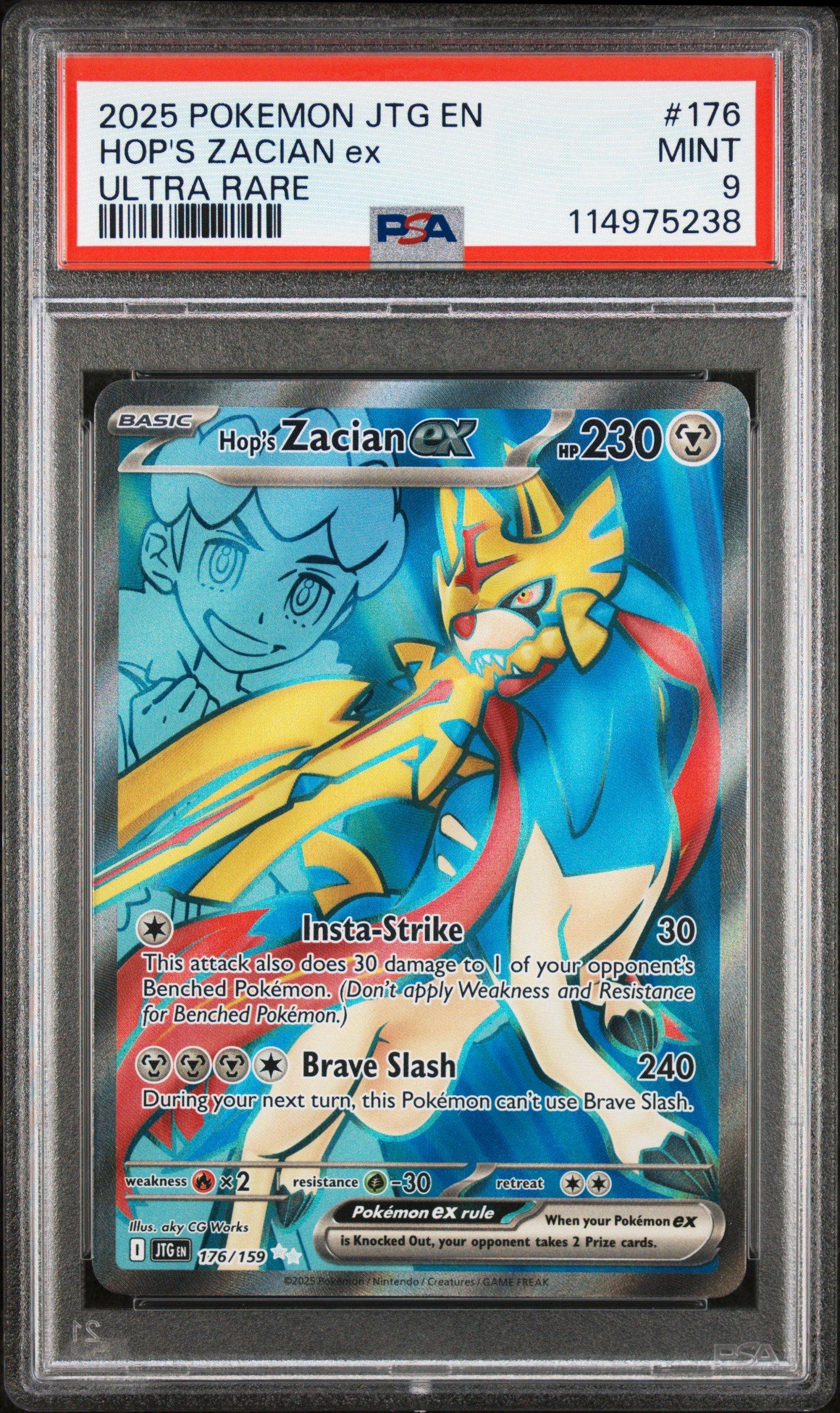 2025 Pokemon Jtg En-journey Together 176 Hop's Zacian Ex Ultra