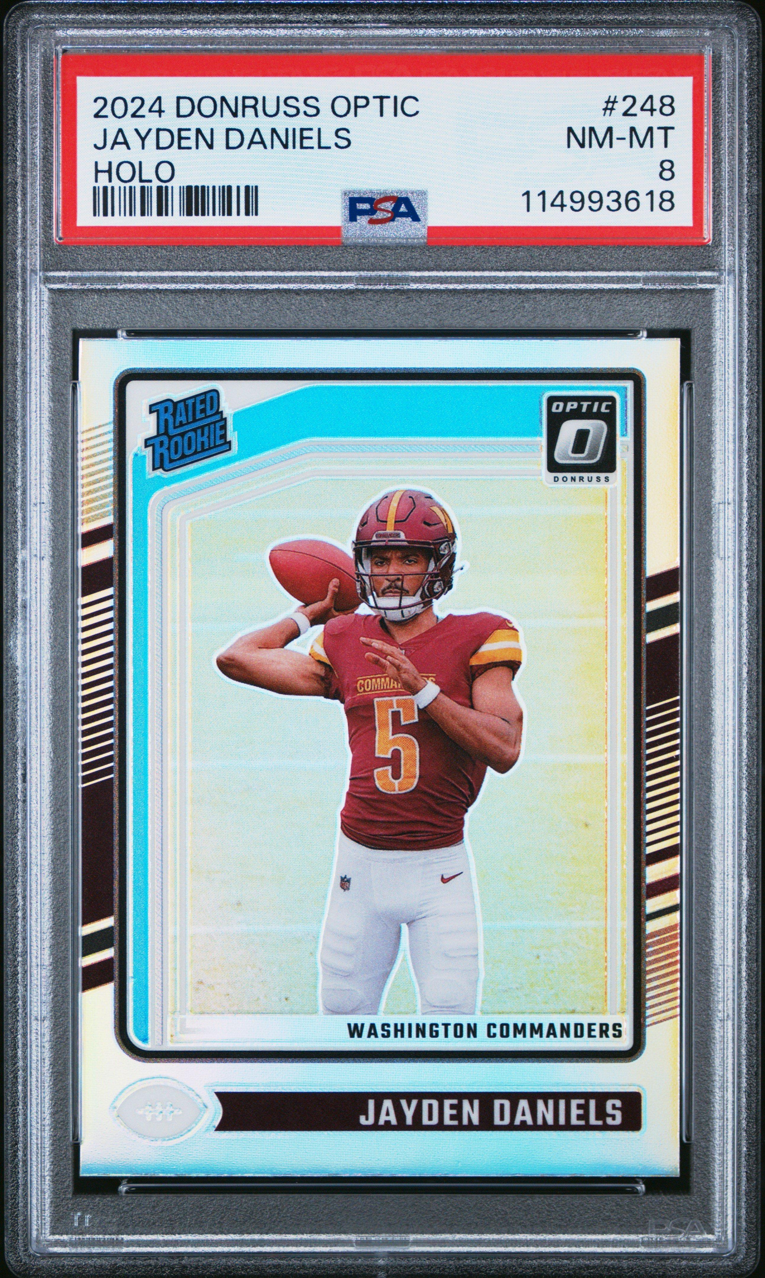 2024 Panini Donruss Optic 248 Jayden Daniels Holo PSA