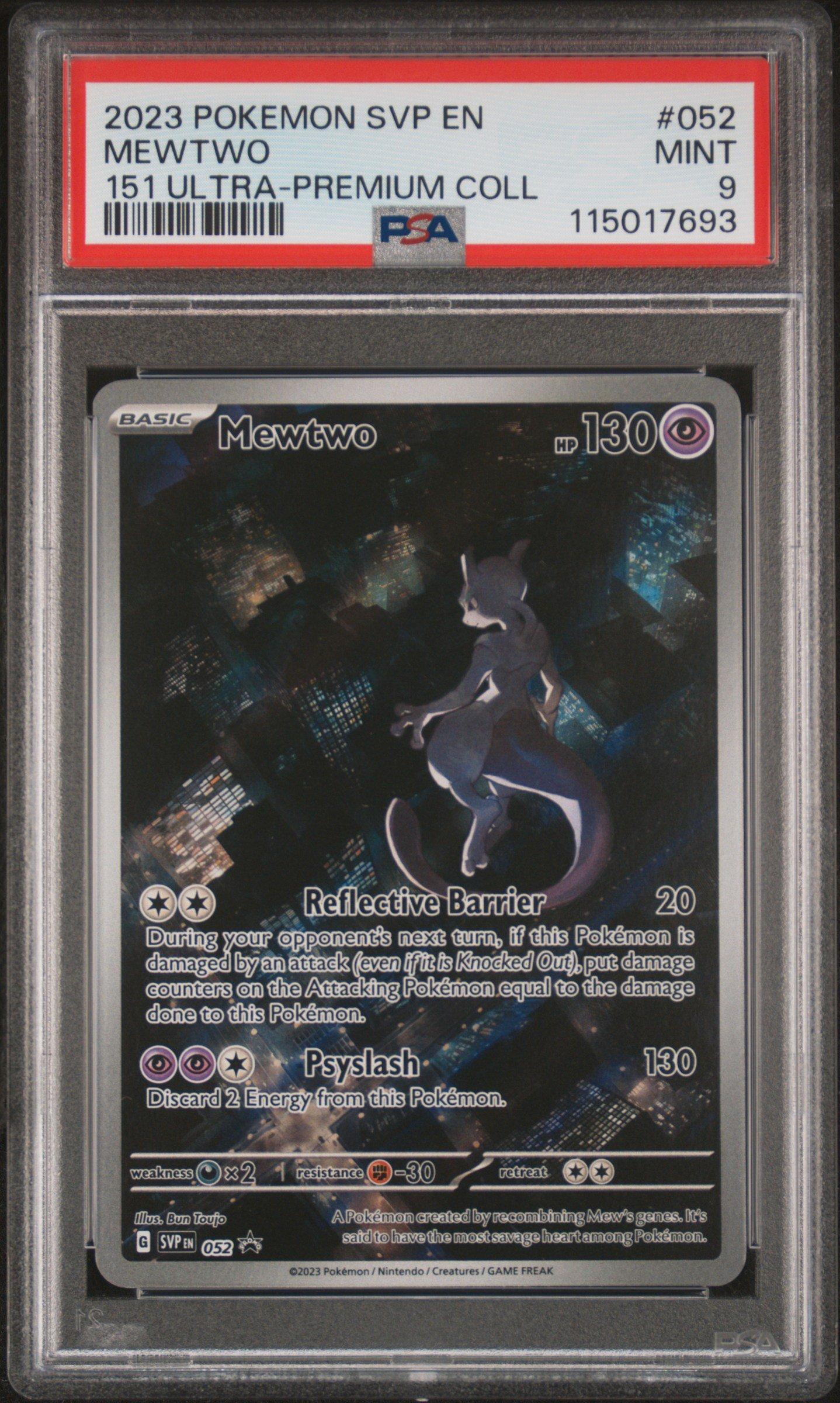 2023 Pokemon Svp En-sv Black Star Promo 052 Mewtwo 151 Ultra