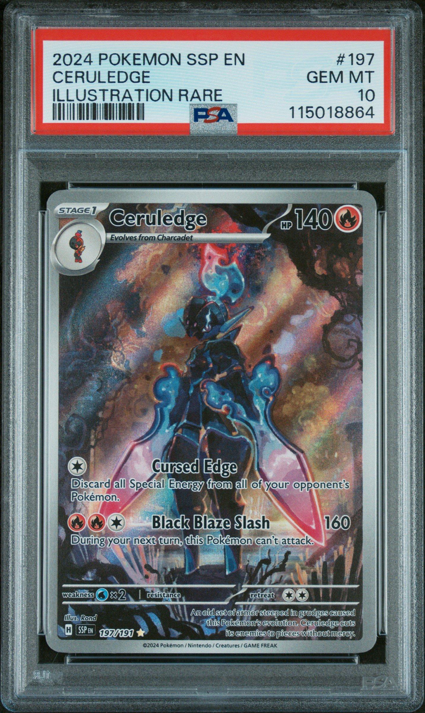 2024 Pokemon Ssp En-surging Sparks 197 Ceruledge Illustration Rare
