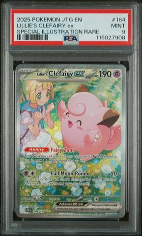 2025 Pokemon Jtg En-journey Together 184 Lillie's Clefairy Ex