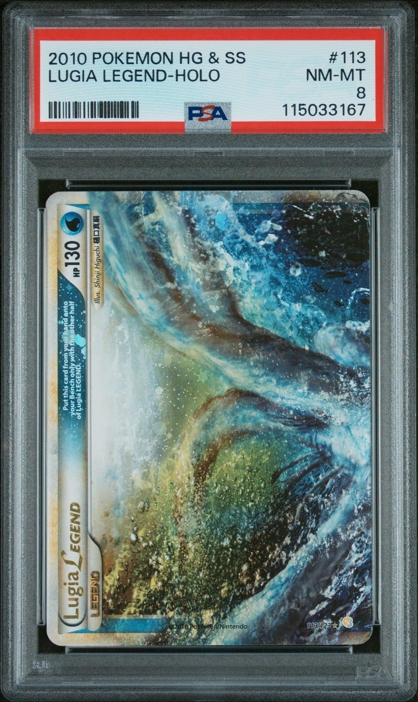2010 Pokemon Heartgold & Soulsilver Lugia Legend-holo PSA 8