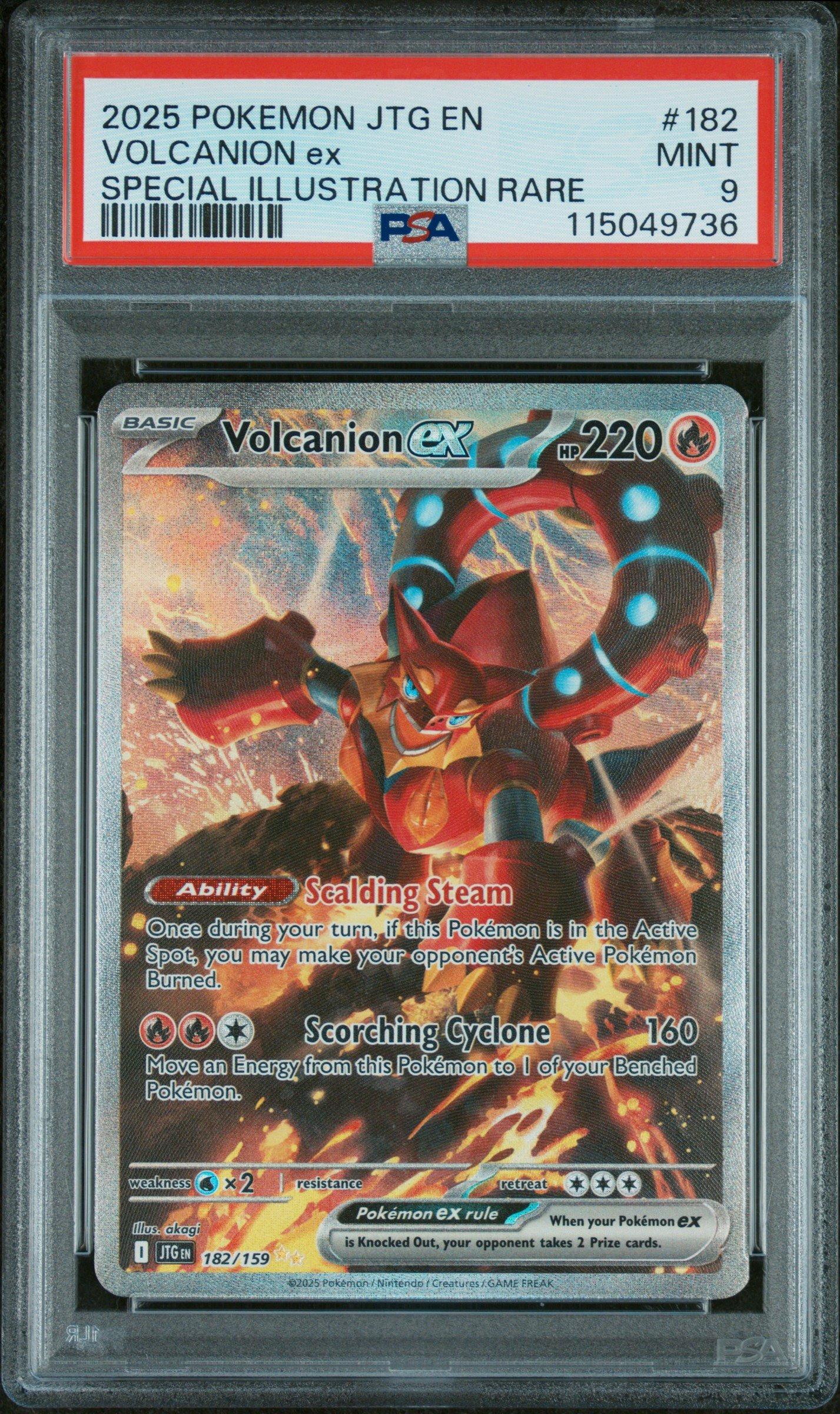 2025 Pokemon Jtg En-journey Together 182 Volcanion Ex Special