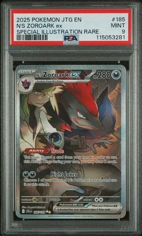 2025 Pokemon Jtg En-journey Together 185 N's Zoroark Ex Special