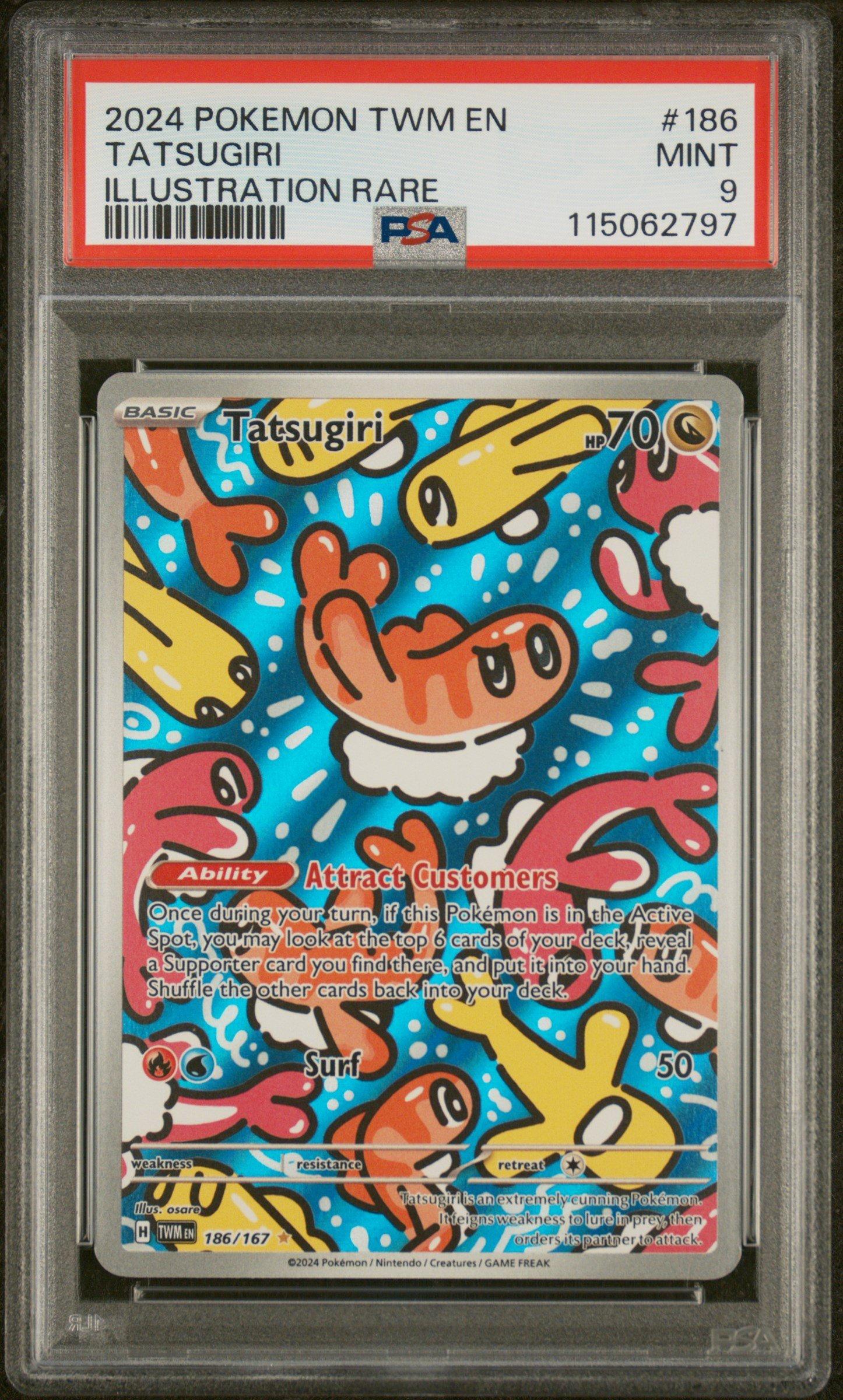 tatsugiri pokemon cards Tatsugiri 186 167 (Graded) Case main image 0
