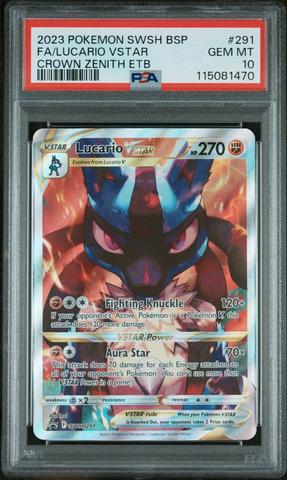 2023 Pokemon Swsh Black Star Promo 291 Full Art/lucario Vstar