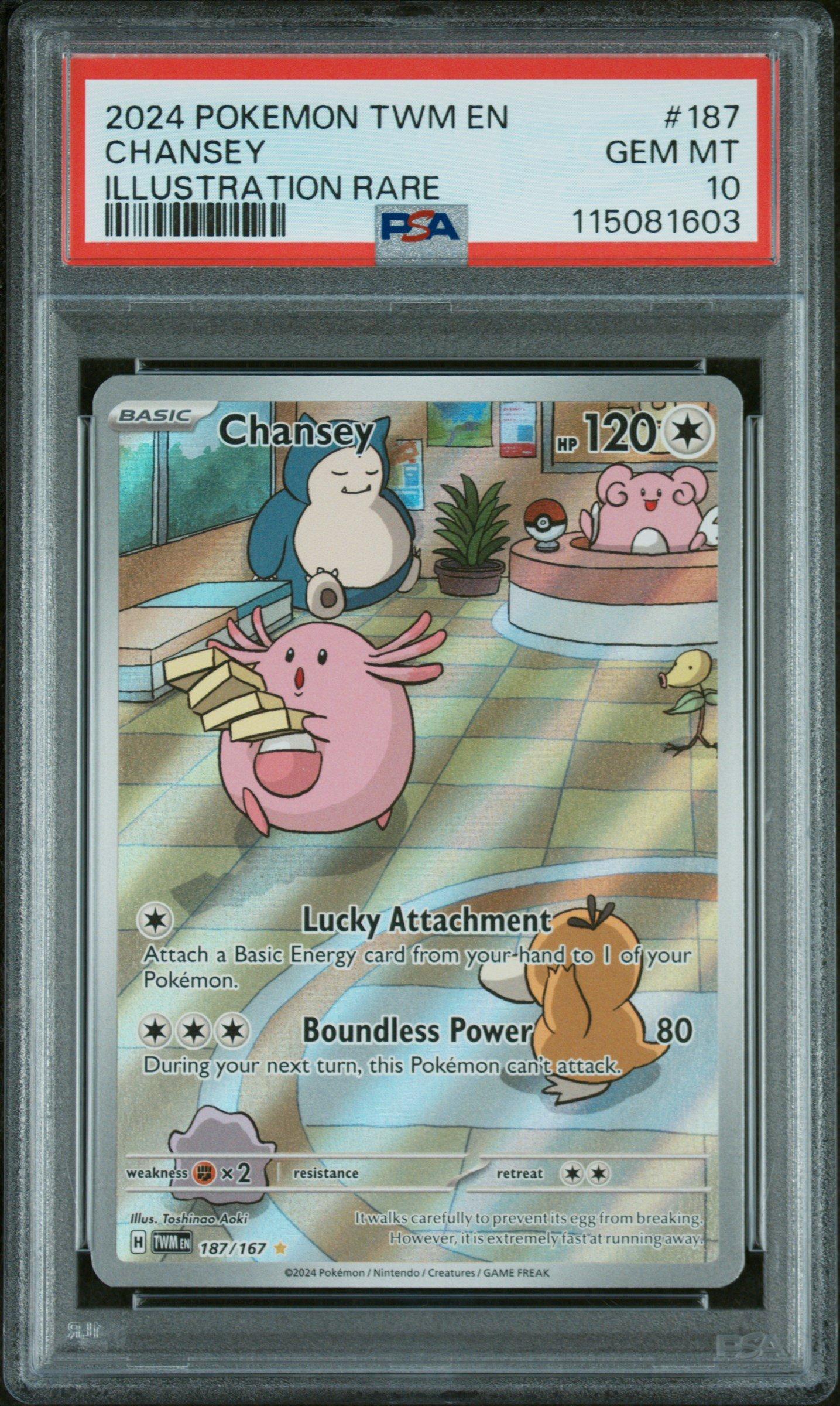 2024 Pokemon Twm En-twilight Masquerade 187 Chansey Illustration