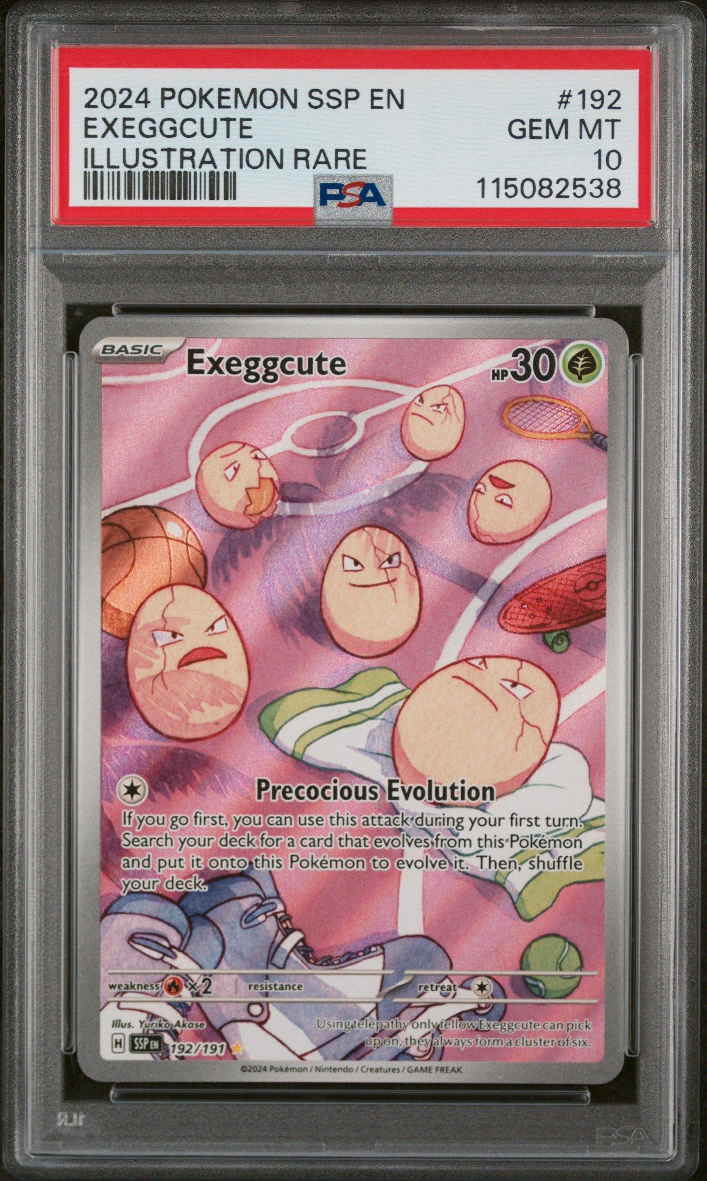 2024 Pokemon Ssp En-surging Sparks 192 Exeggcute Illustration Rare