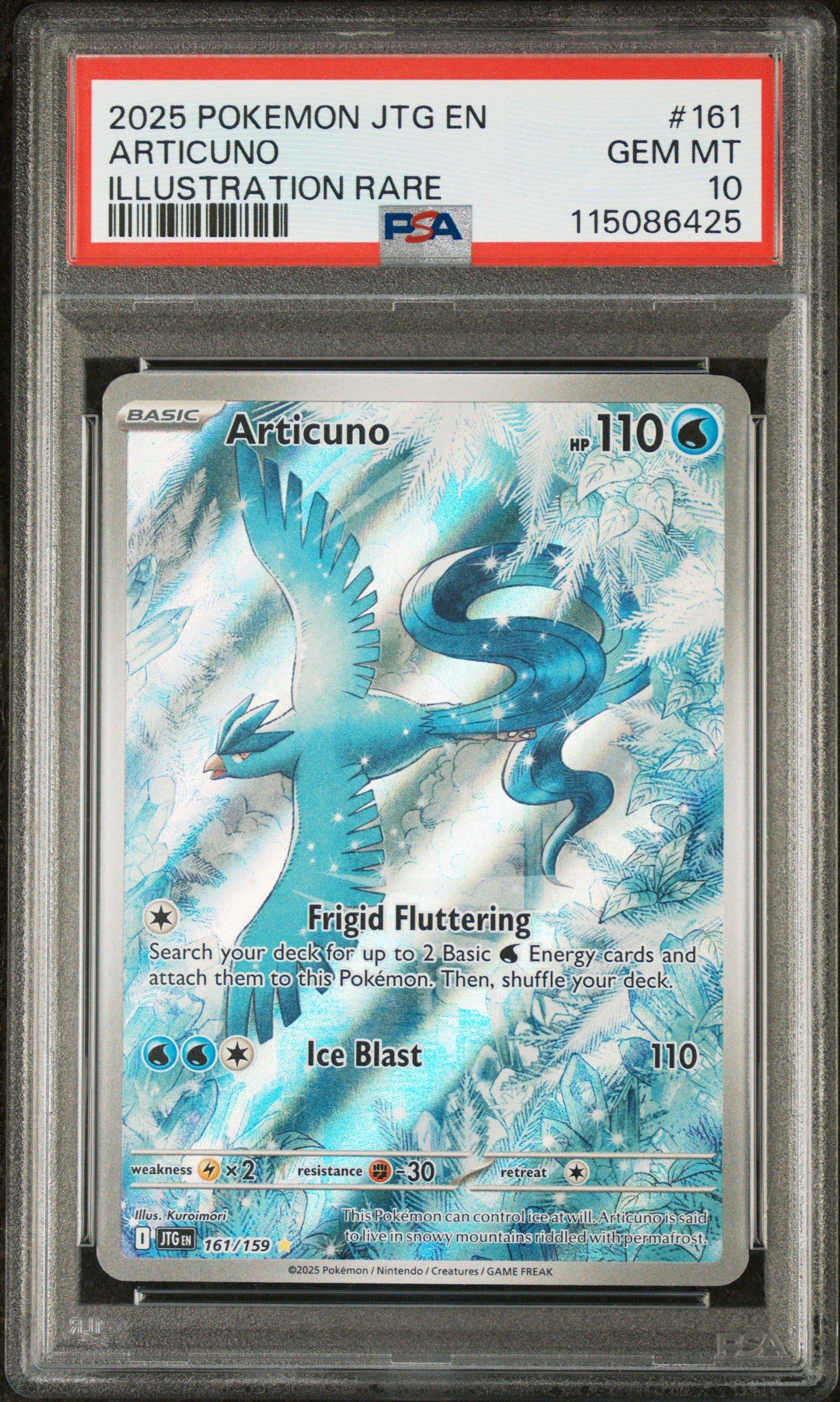2025 Pokemon Jtg En-journey Together 161 Articuno