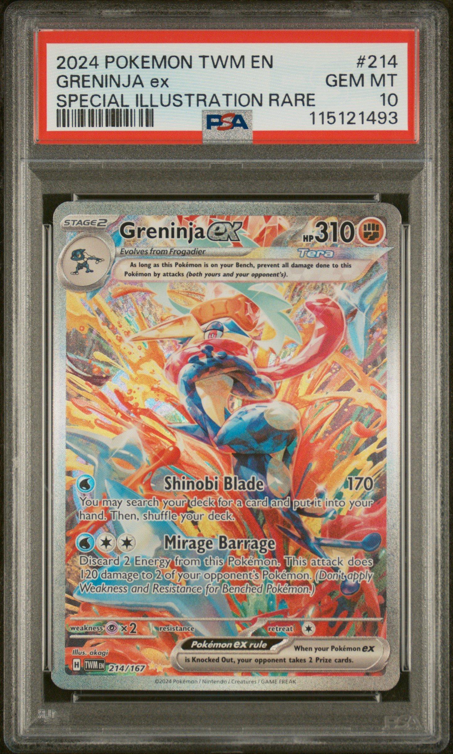 2024 Pokemon Twm En-twilight Masquerade 214 Greninja Ex Special