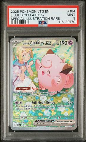 2025 Pokemon Jtg En-journey Together 184 Lillie's Clefairy Ex