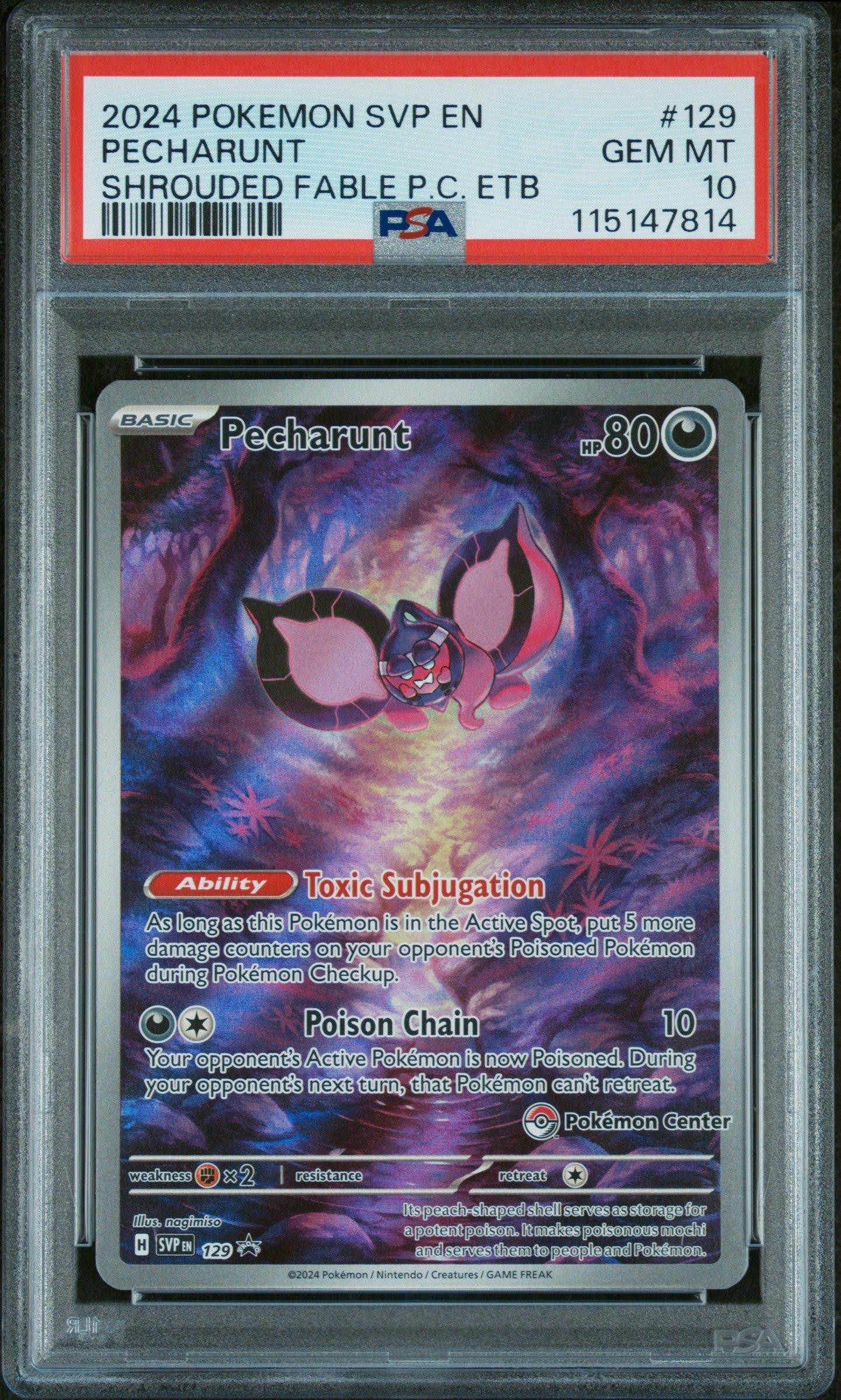 2024 Pokemon Svp En-sv Black Star Promo 129 Pecharunt Shrouded