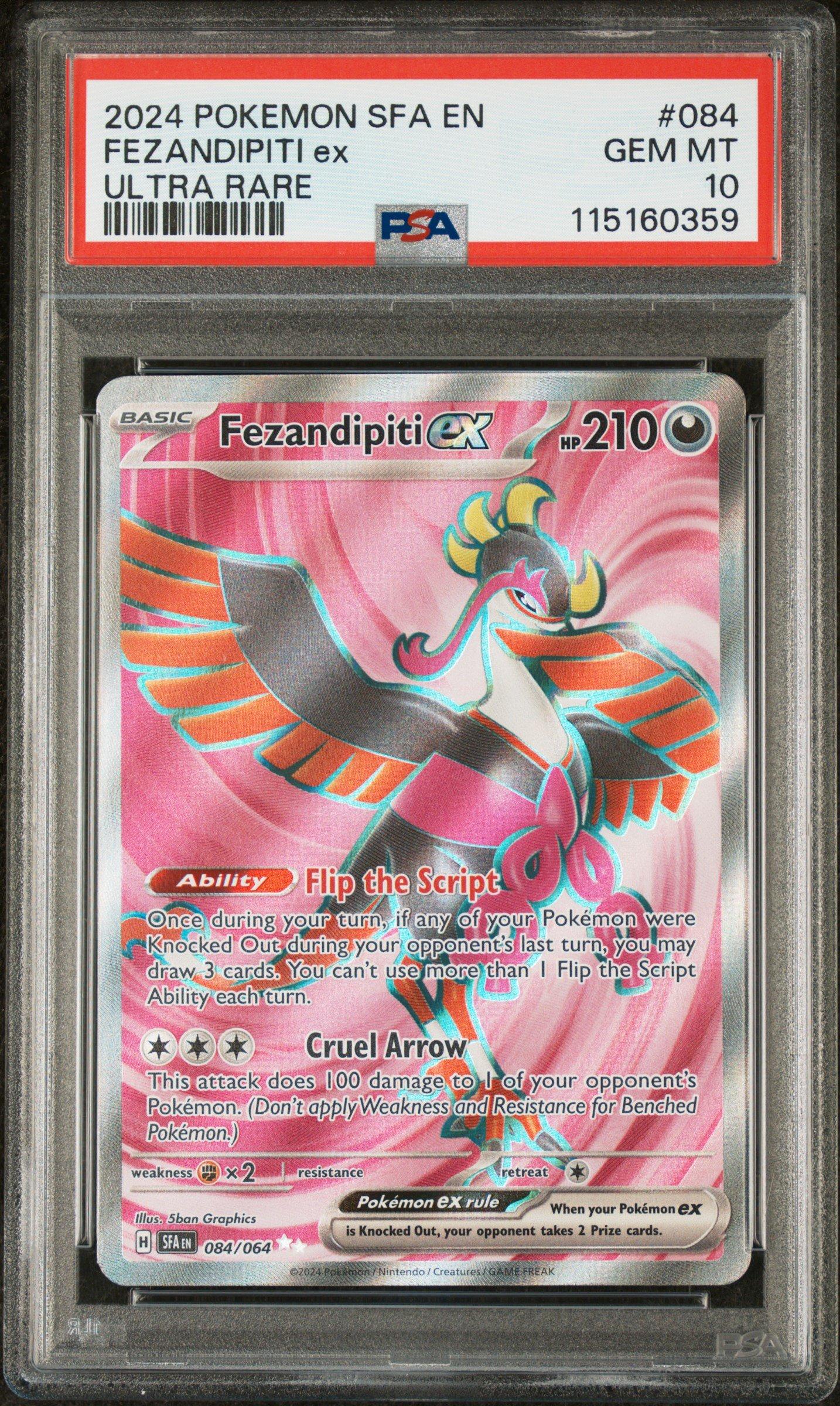 2024 Pokemon Sfa En-shrouded Fable 084 Fezandipiti Ex Ultra Rare