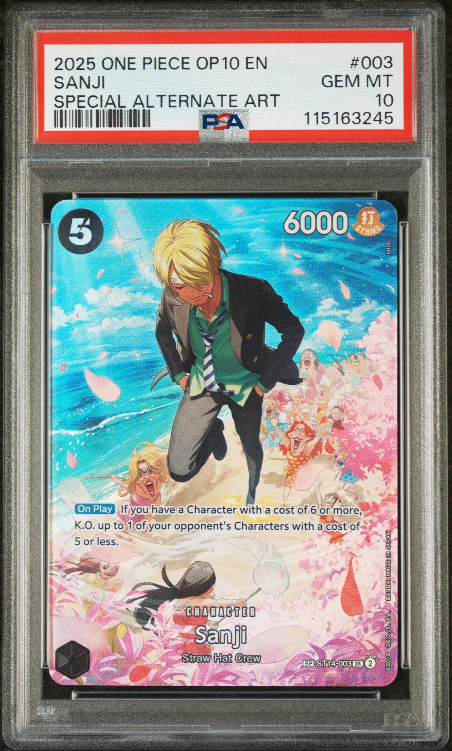 2024 ONE PIECE OP10 JP サンジ 003 2025 One Piece Op10-royal Blood 003 Sanji Special Alternate