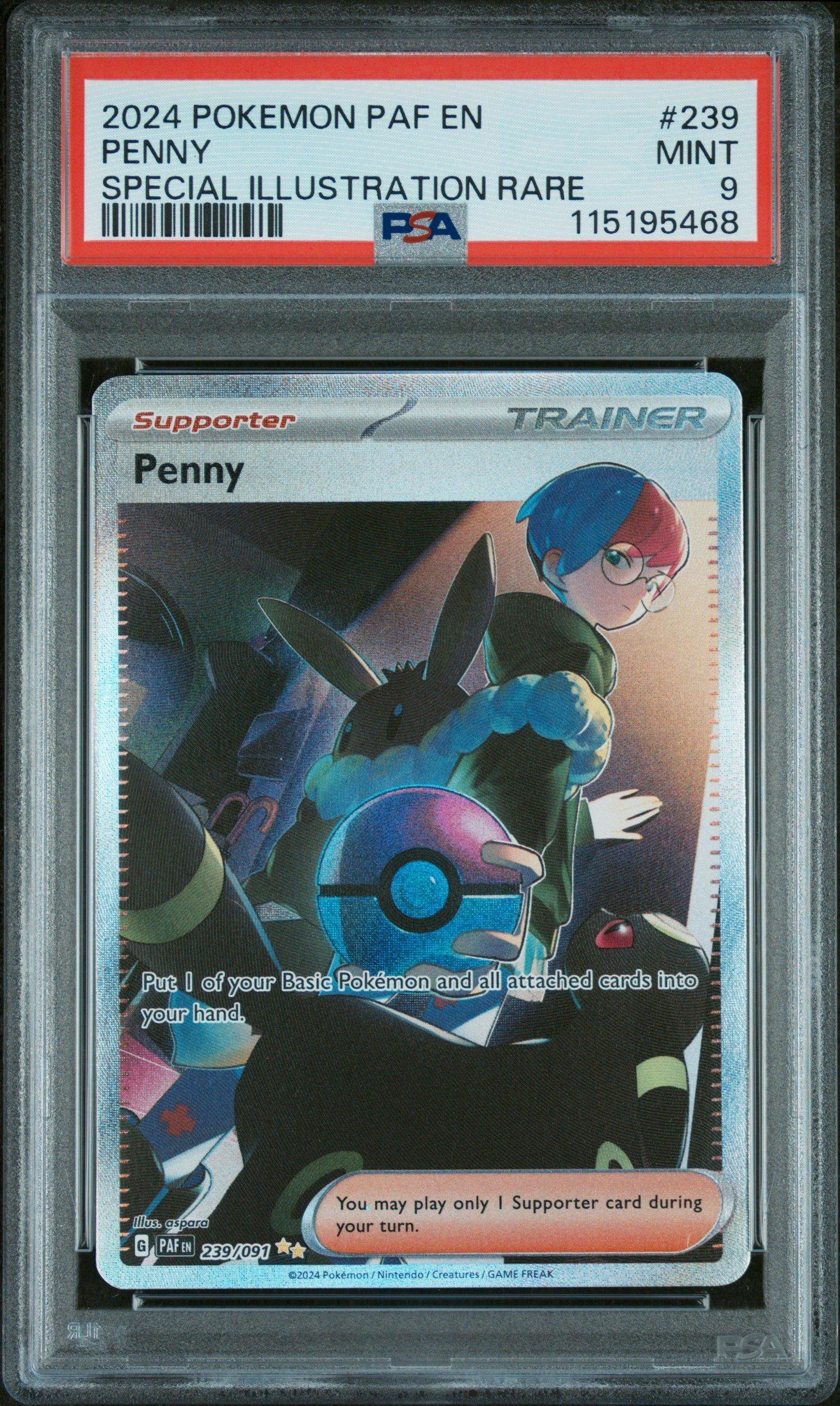 2024 Pokemon Paf En-paldean Fates 239 Penny Special Illustration