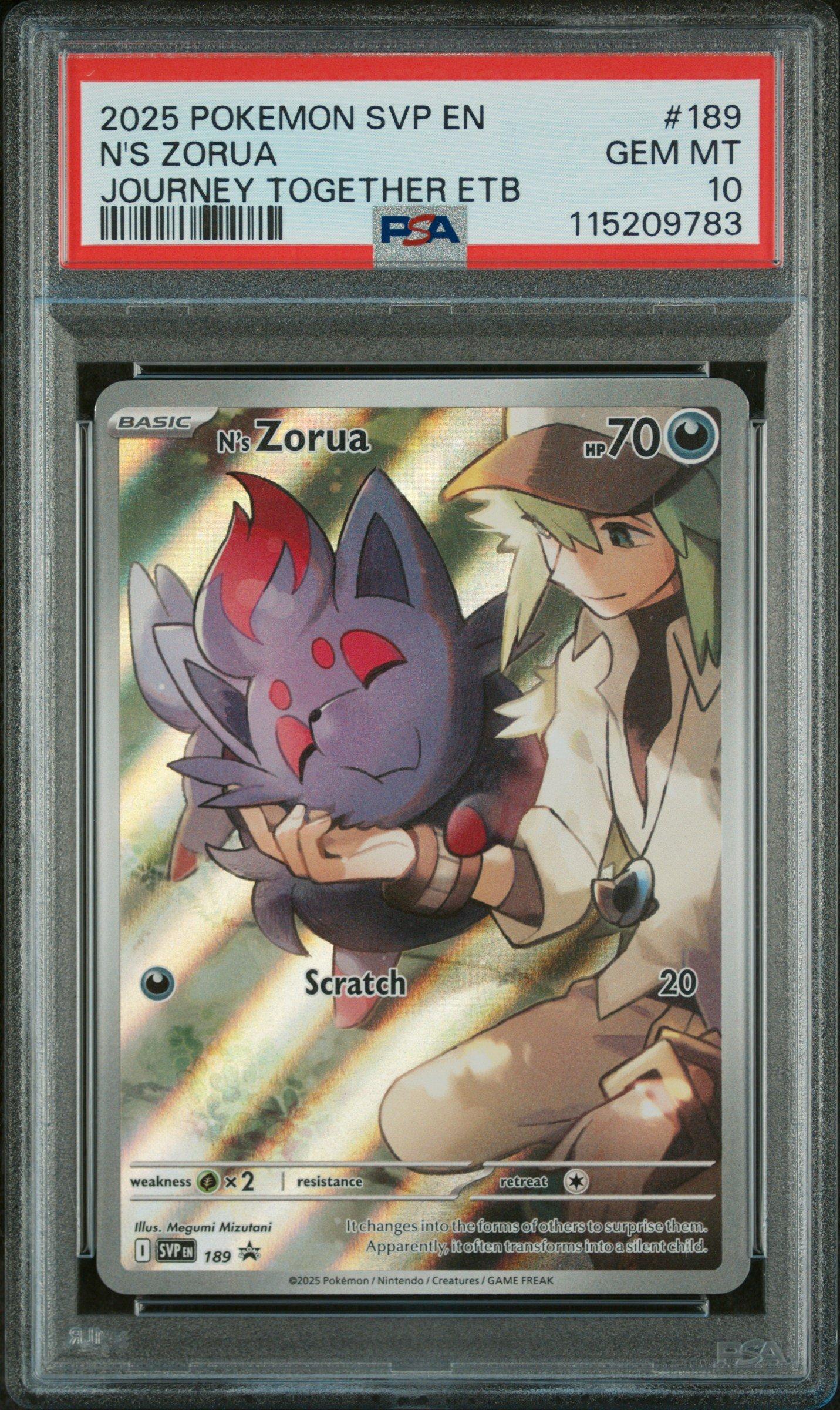 2025 Pokemon Svp En-sv Black Star Promo 189 N's Zorua