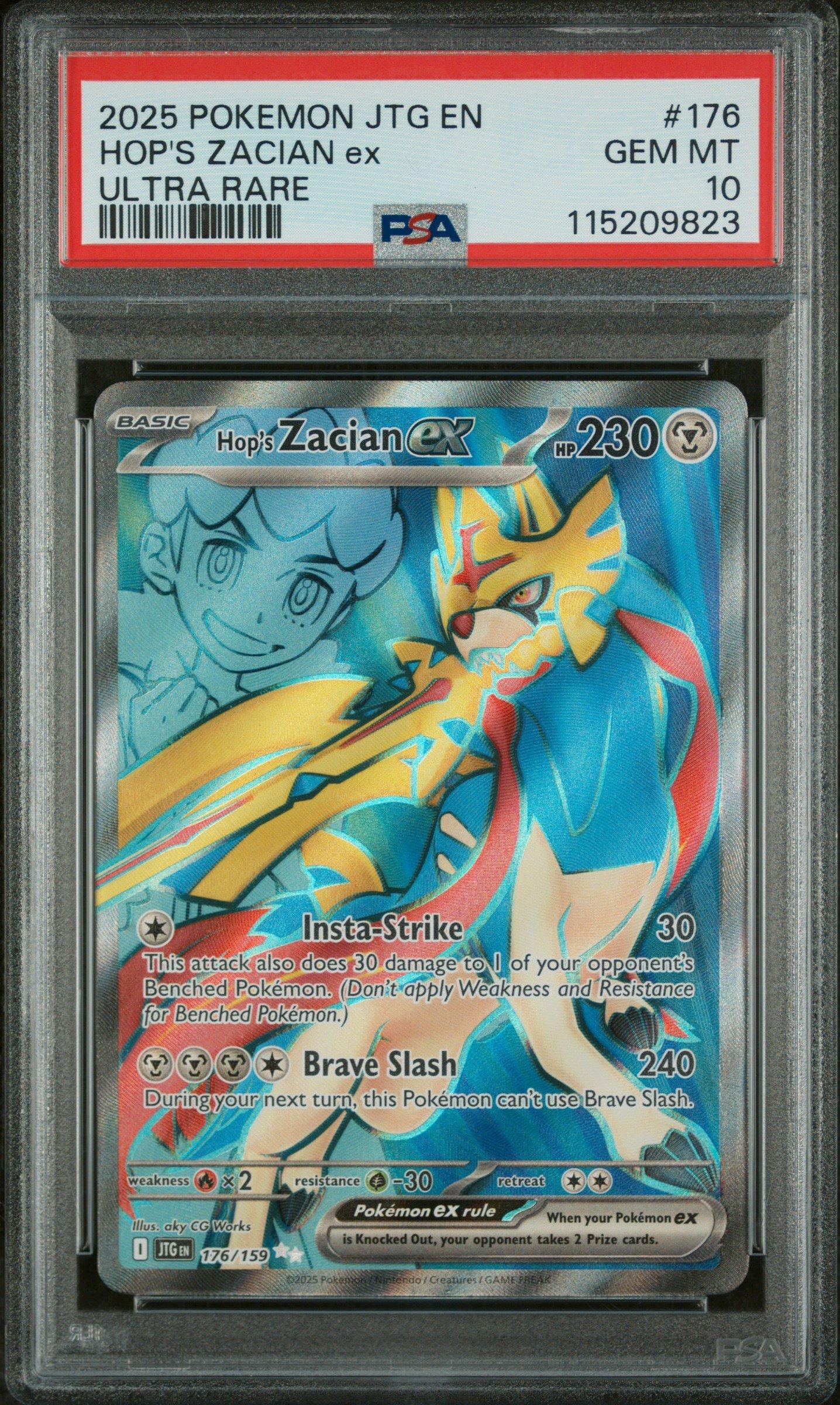 2025 Pokemon Jtg En-journey Together 176 Hop's Zacian Ex Ultra