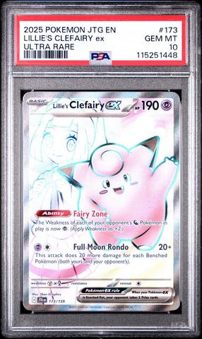 2025 Pokemon Jtg En-journey Together 173 Lillie's Clefairy Ex