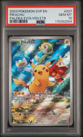 2023 Pokemon Svp En-sv Black Star Promo 027 Pikachu Paldea Evolved
