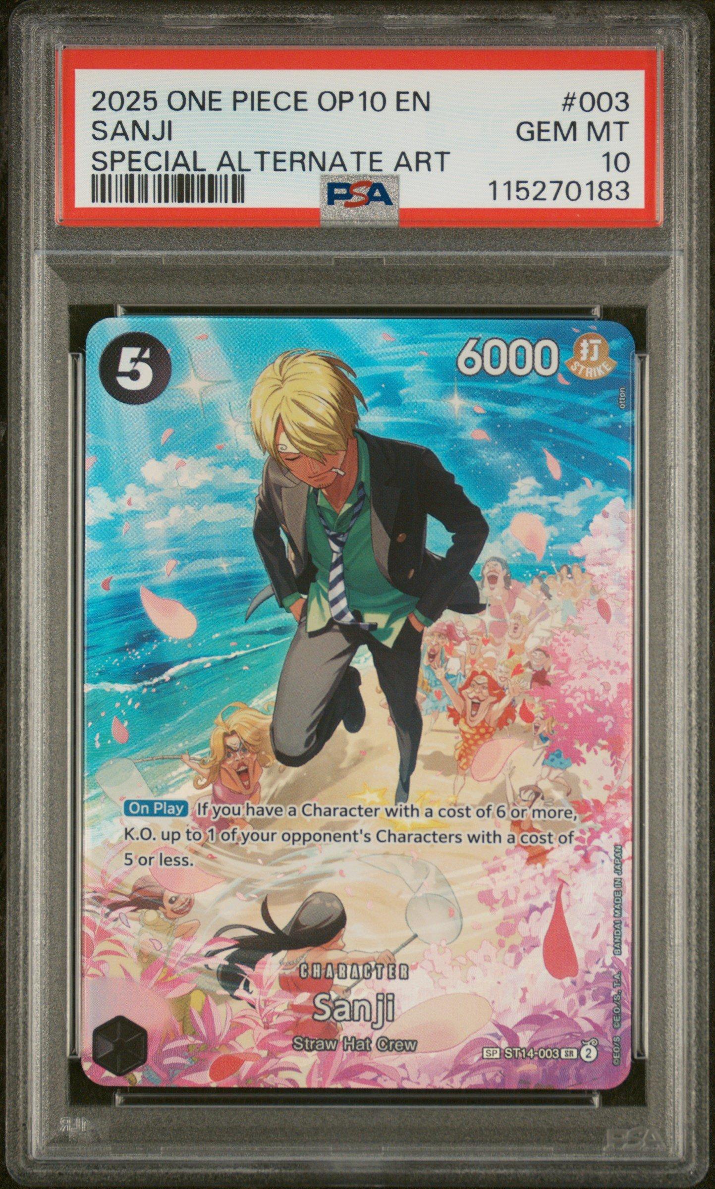 2025 One Piece Op10-royal Blood 003 Sanji Special Alternate Art