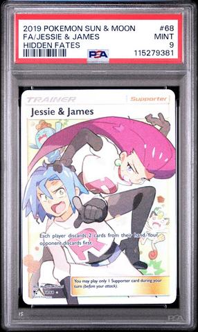 2019 Pokemon Sun & Moon Hidden Fates 68 Full Art/jessie & James
