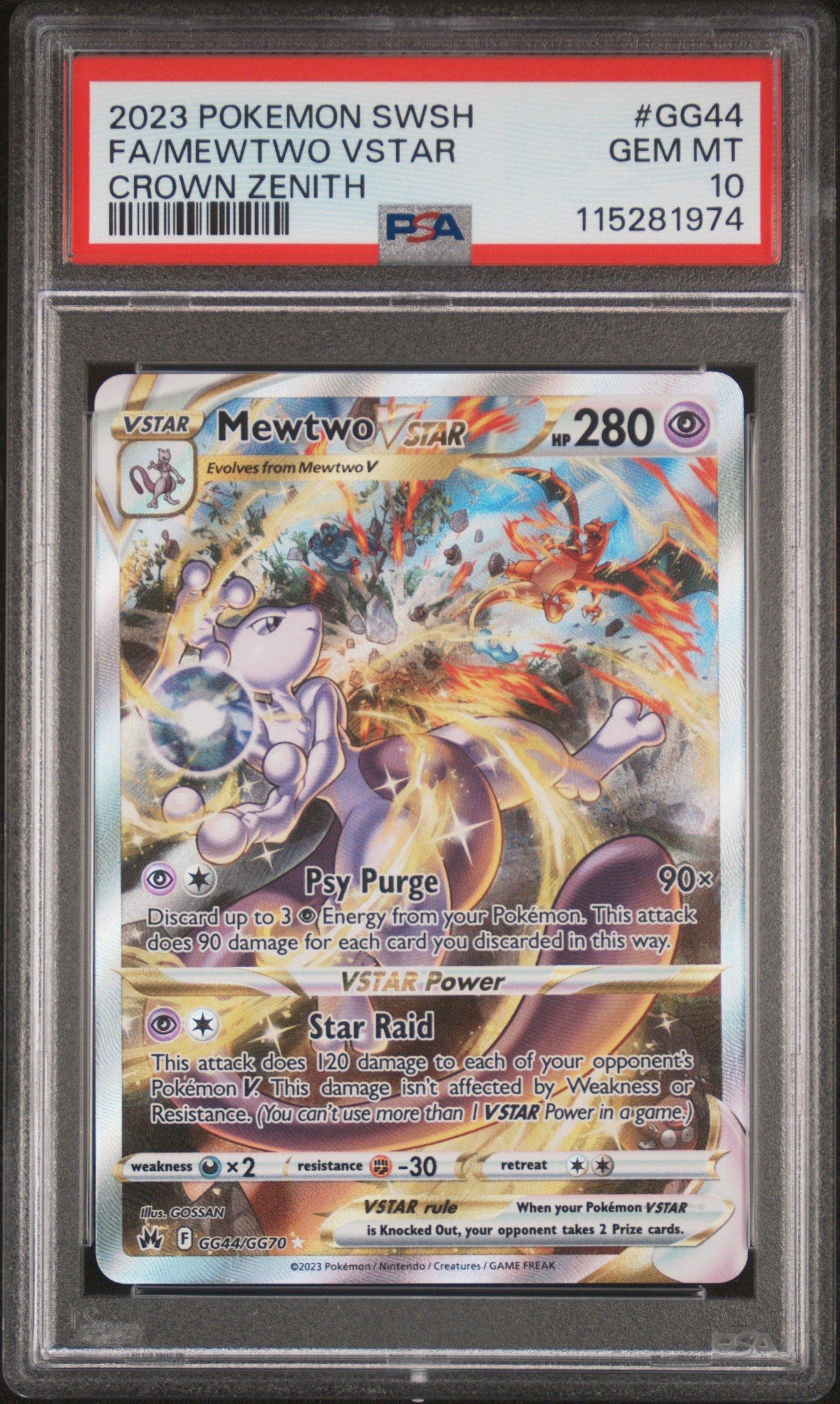 ポケモンカードゲーム Item 44 2023 Pokemon Sword And Shield Crown Zenith Gg44 Full Art/mewtwo