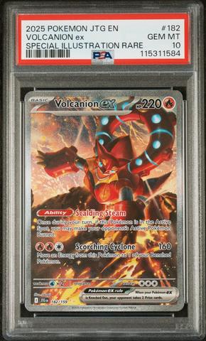 2025 Pokemon Jtg En-journey Together 182 Volcanion Ex