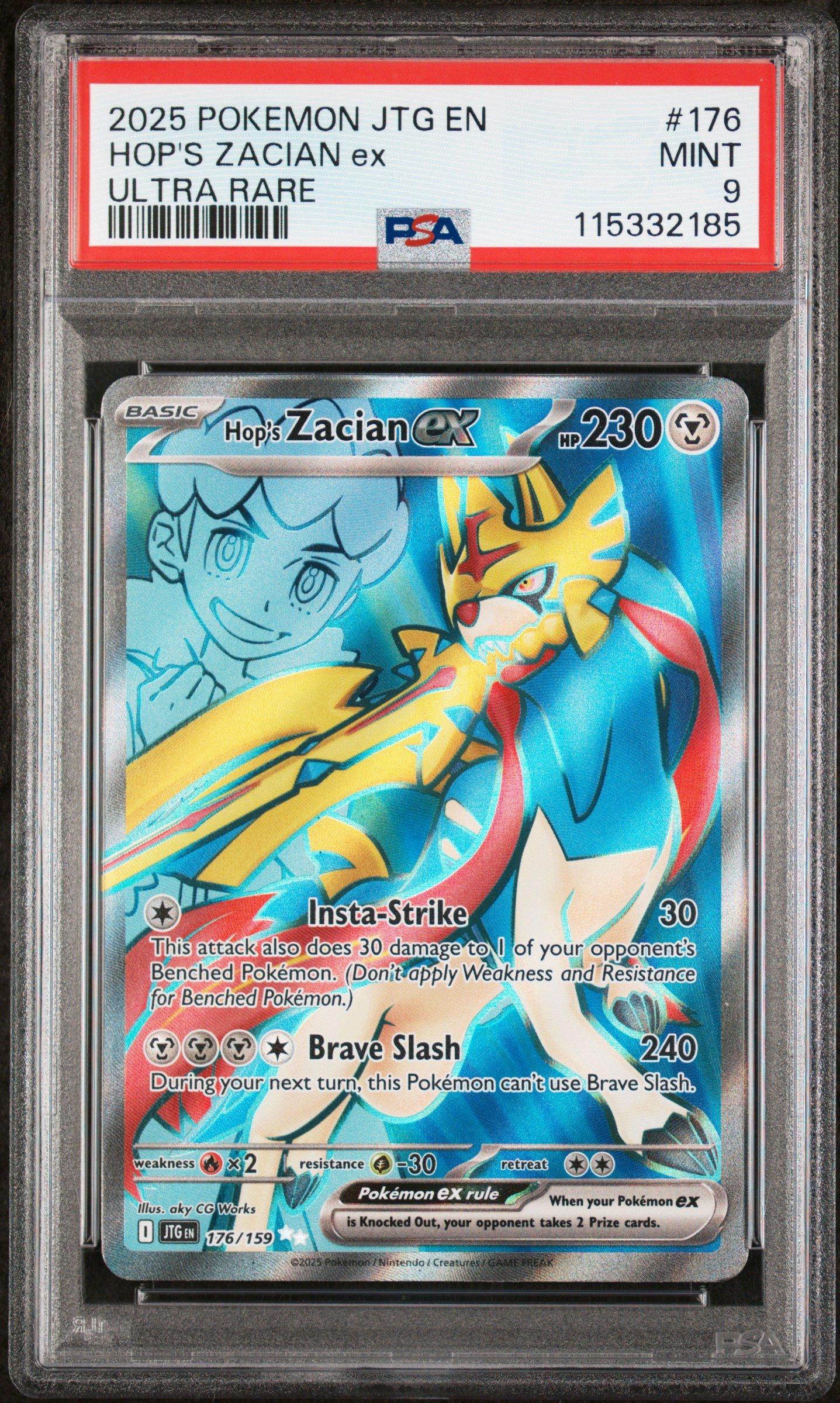 2025 Pokemon Jtg En-journey Together 176 Hop's Zacian Ex Ultra
