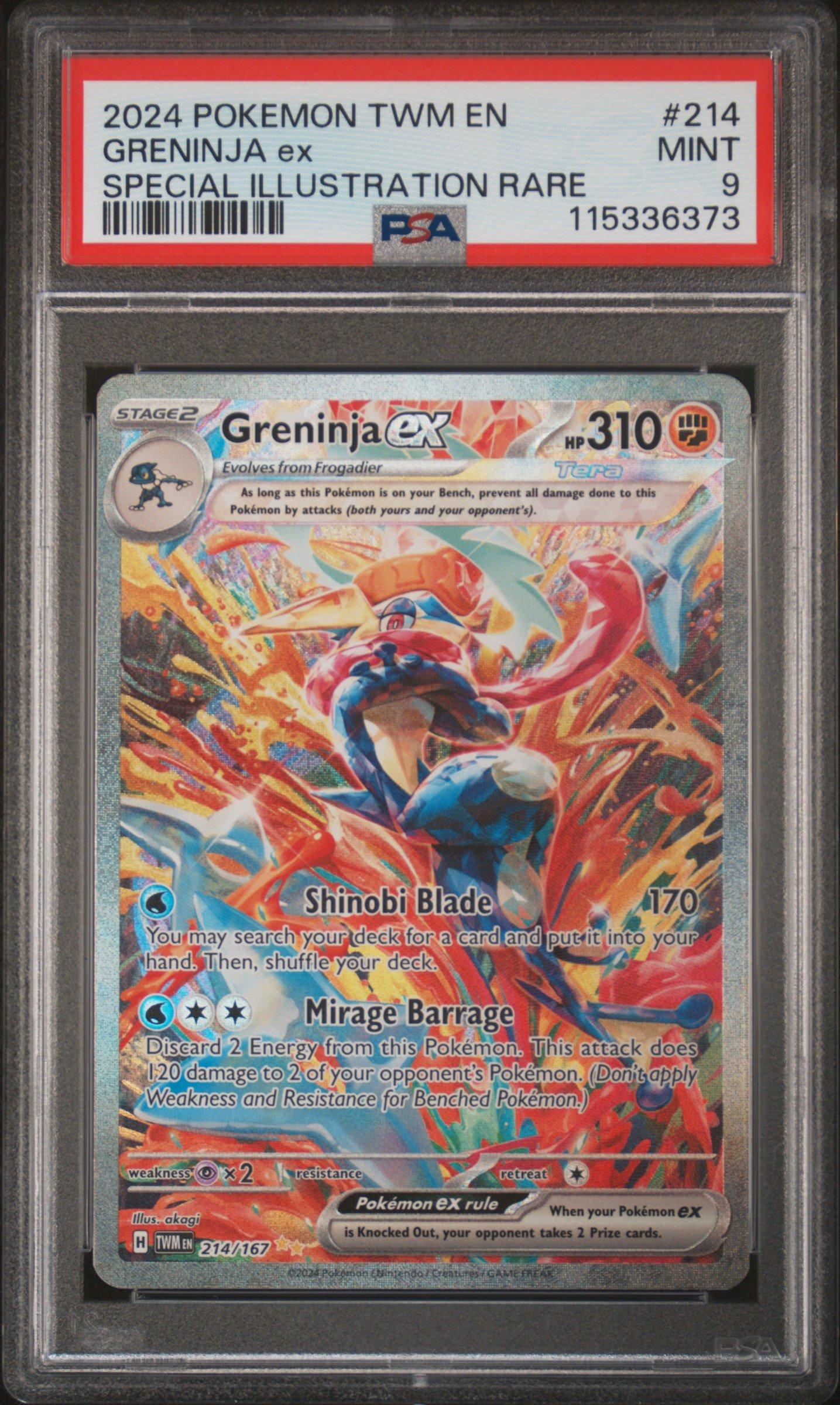 2024 Pokemon Twm En-twilight Masquerade 214 Greninja Ex Special