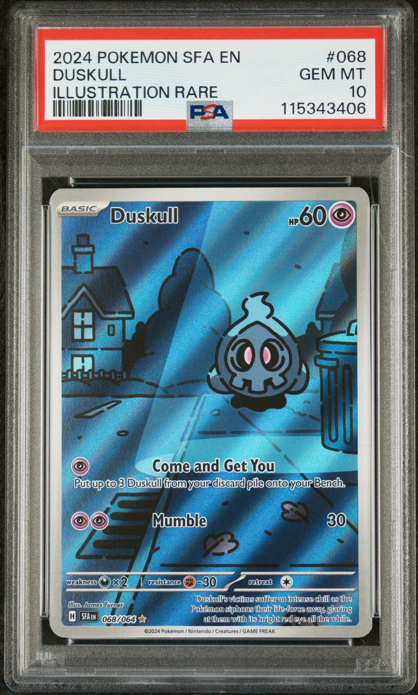 2024 Pokemon Sfa En-shrouded Fable 068 Duskull Illustration