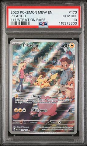 2023 Pokemon Mew En-151 173 Pikachu Illustration Rare PSA 10