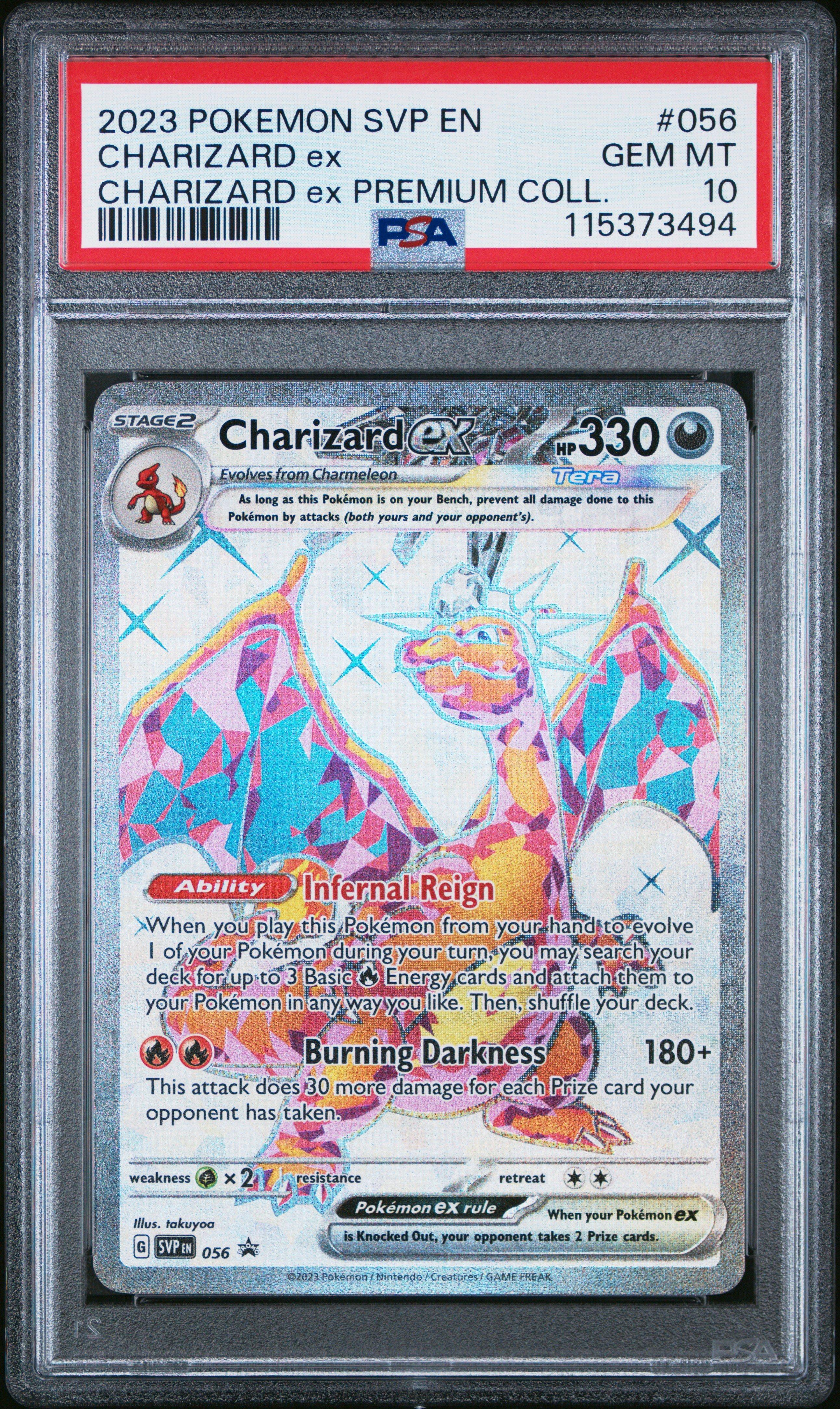 2023 Pokemon Svp En-sv Black Star Promo 056 Charizard Ex Charizard