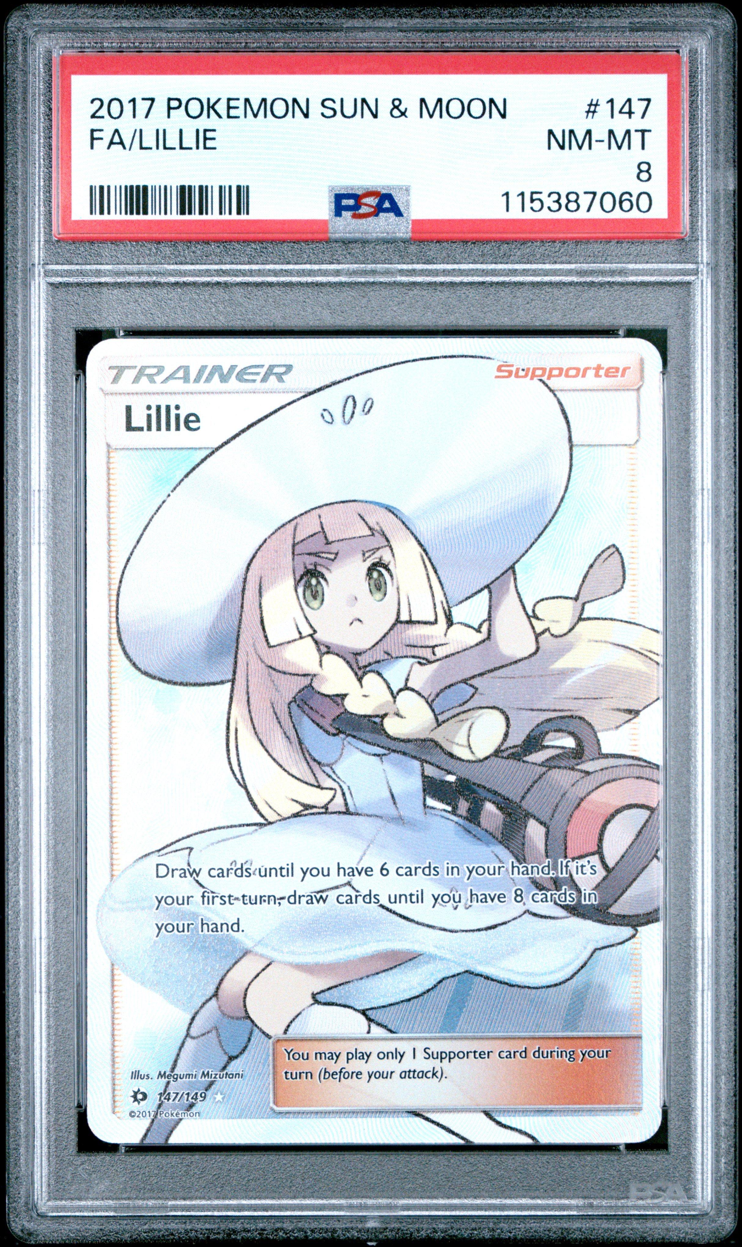 2017 Pokemon Sun & Moon 147 Full Art/lillie PSA 8 | GameStop