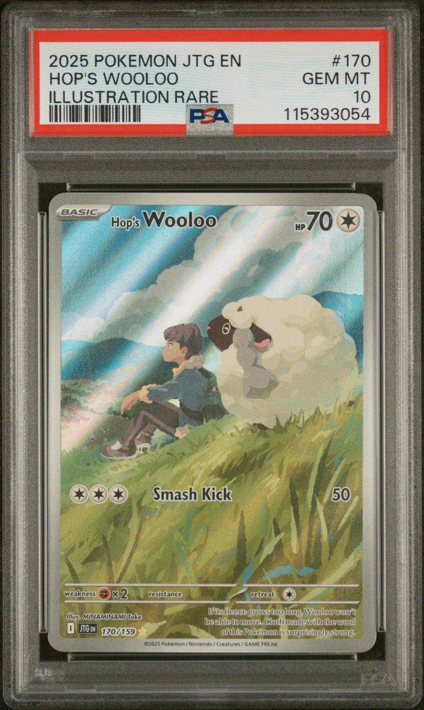 2025 Pokemon Jtg En-journey Together 170 Hop's Wooloo Illustration