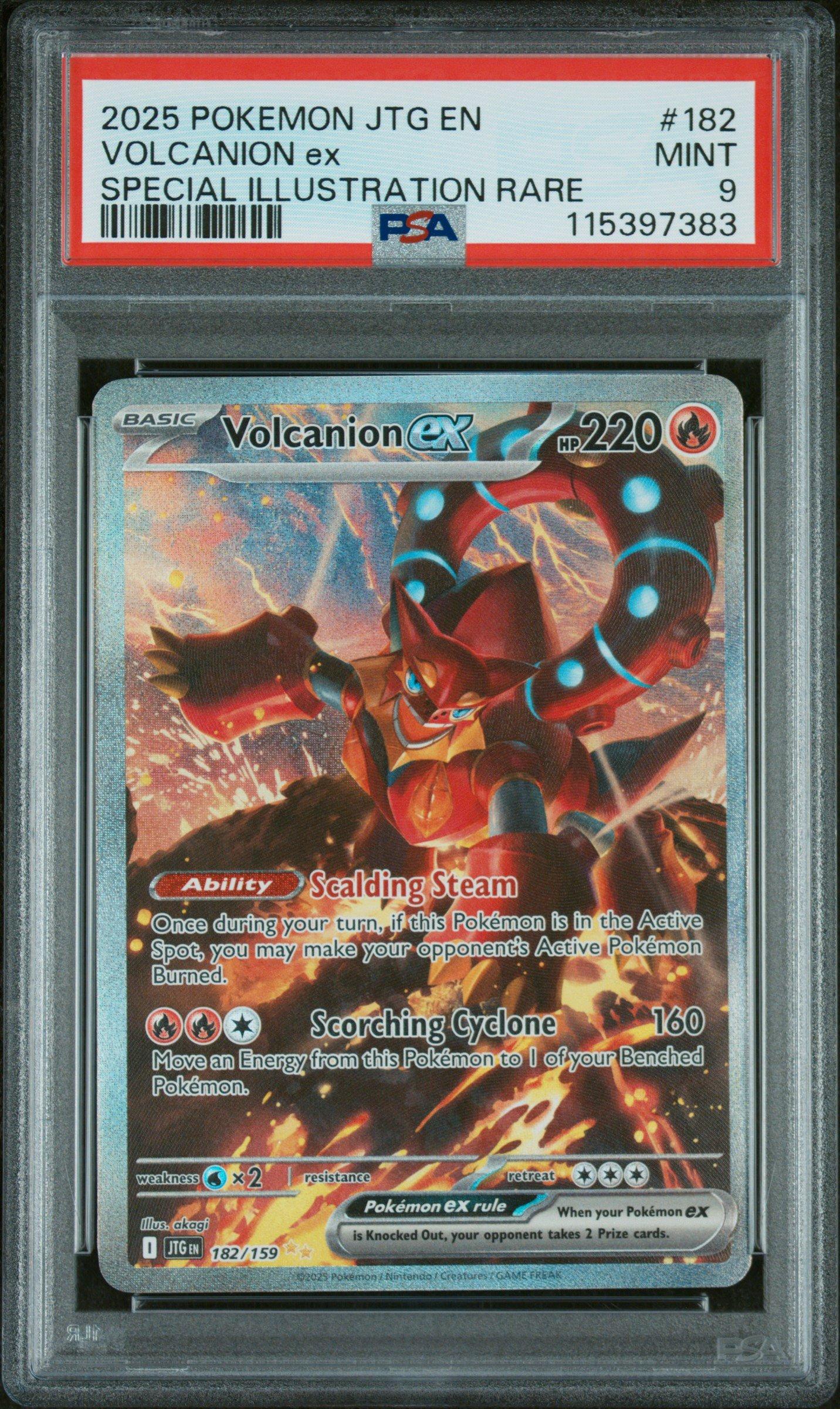 2025 Pokemon Jtg En-journey Together 182 Volcanion Ex Special