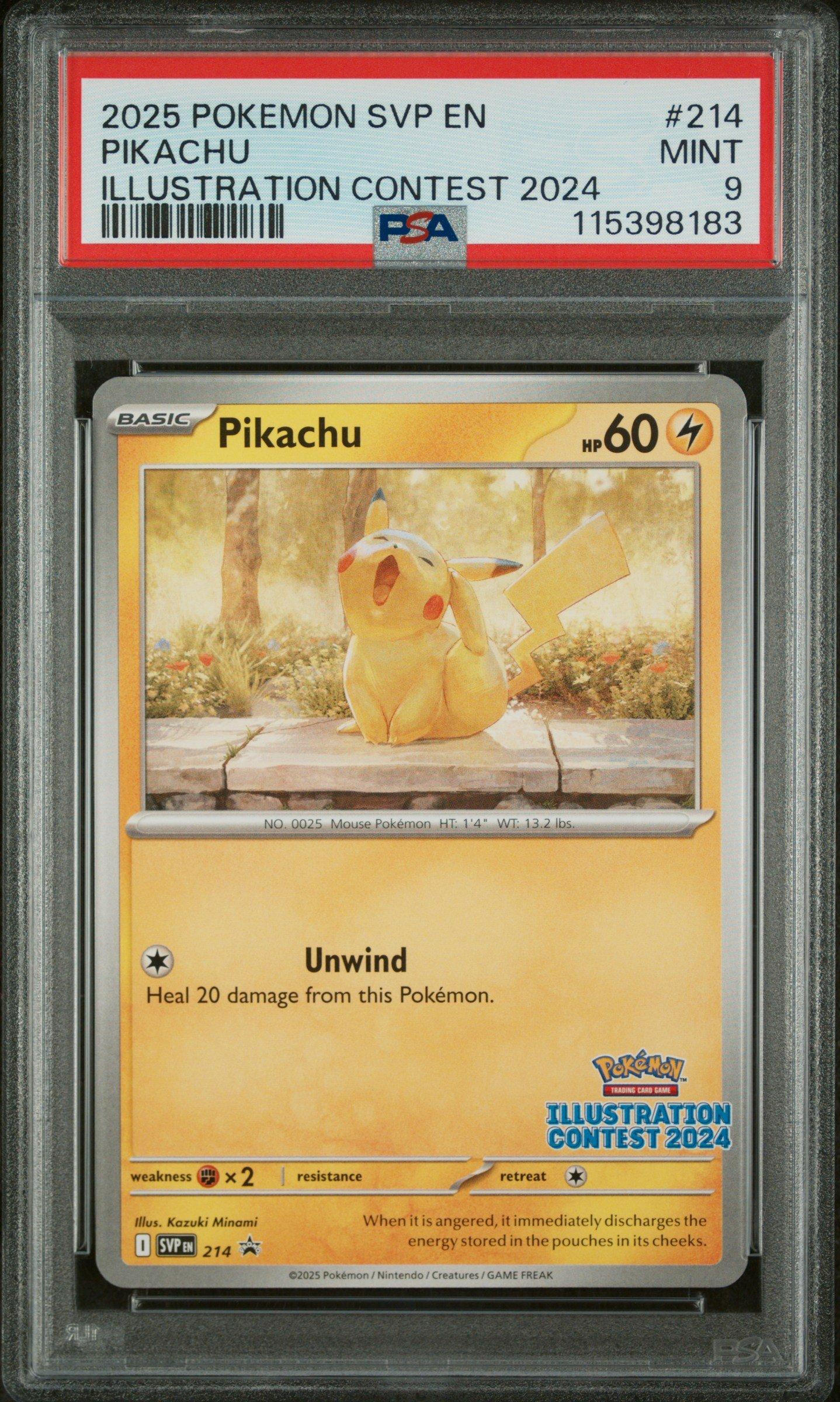 2025 Pokemon Svp En-sv Black Star Promo 214 Pikachu